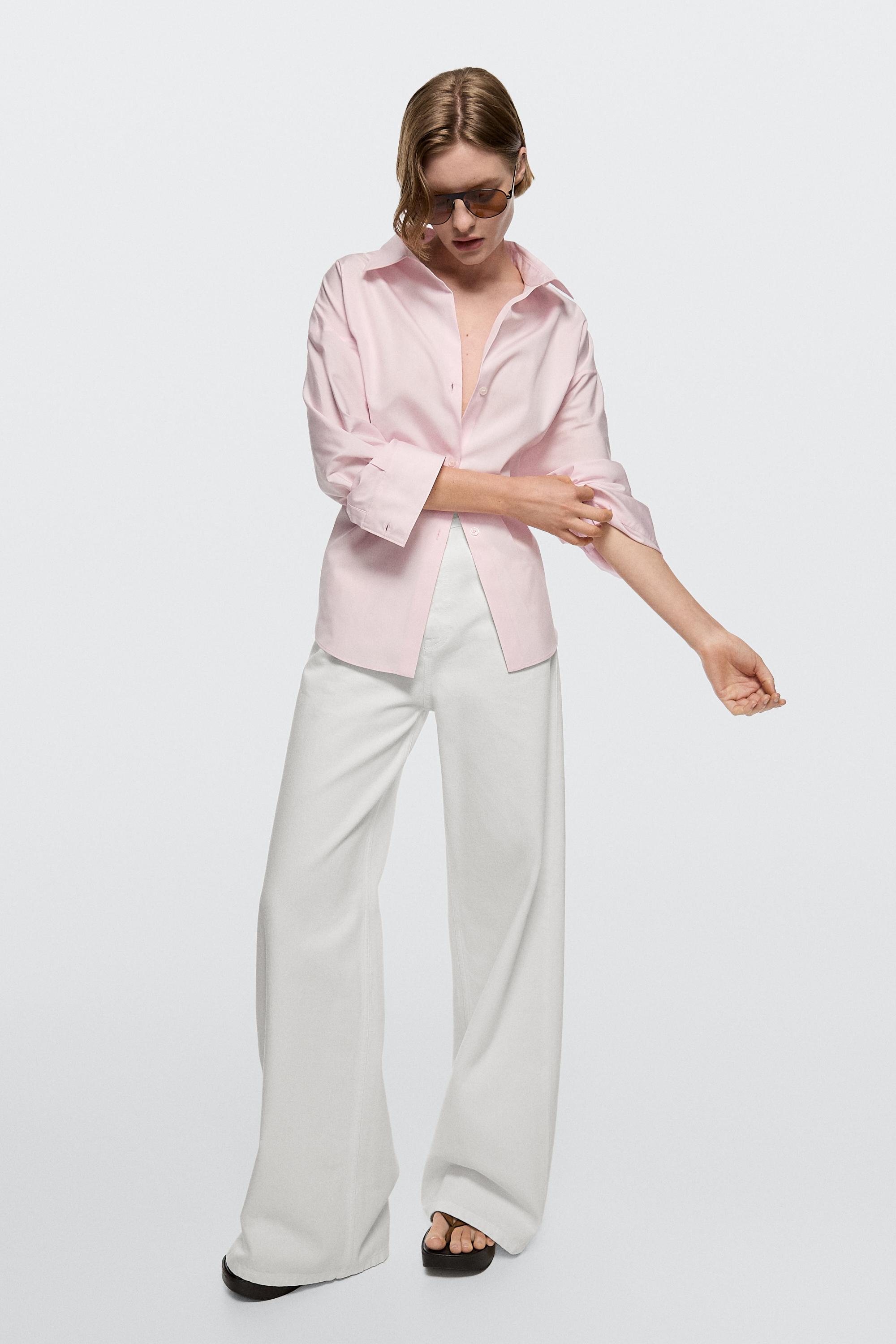 High-waist wide-leg jeans
