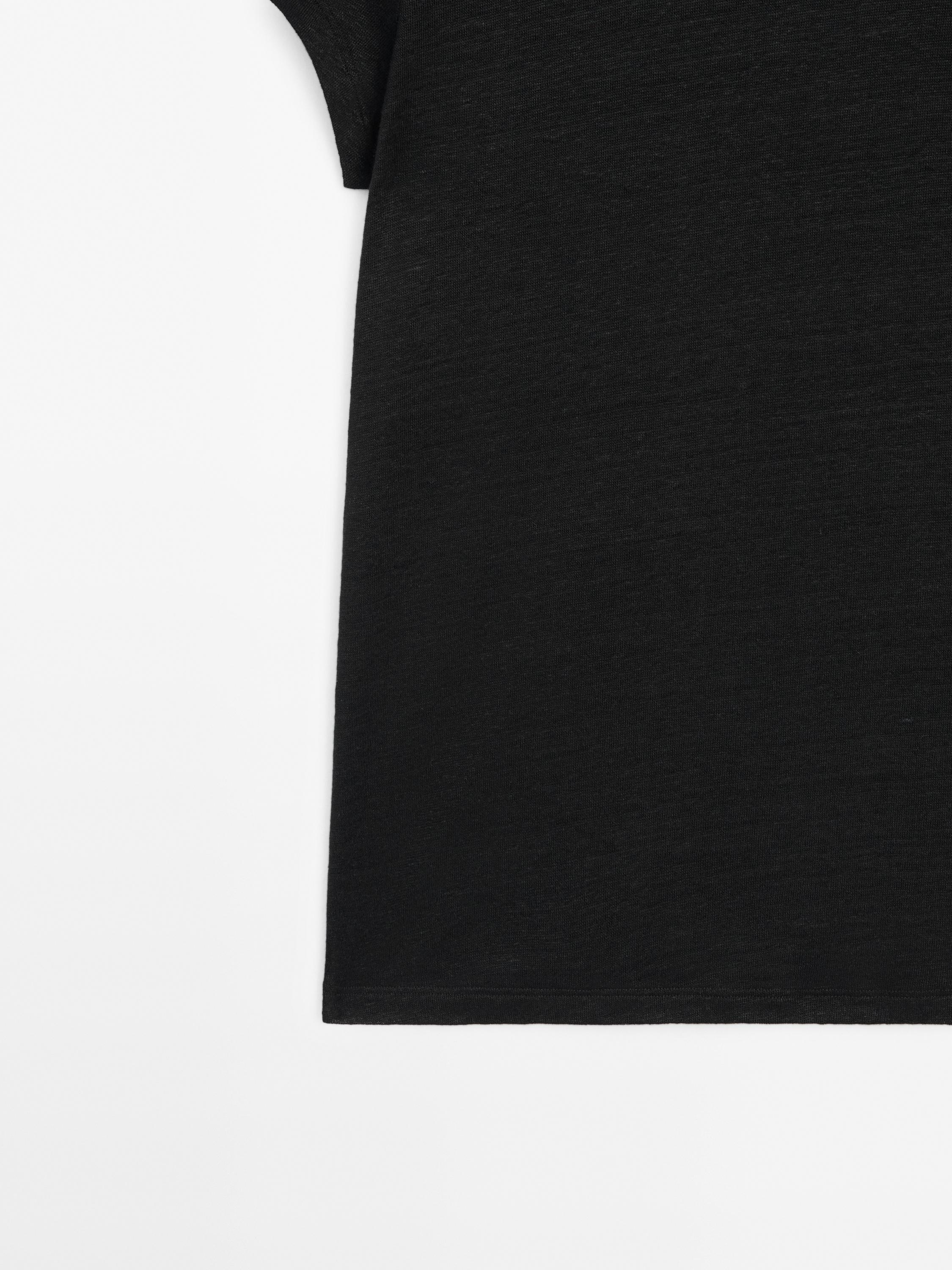 100% linen short sleeve T-shirt