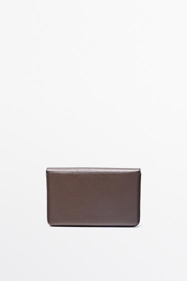 Crocodile-textured leather card holder — LEATHER 2