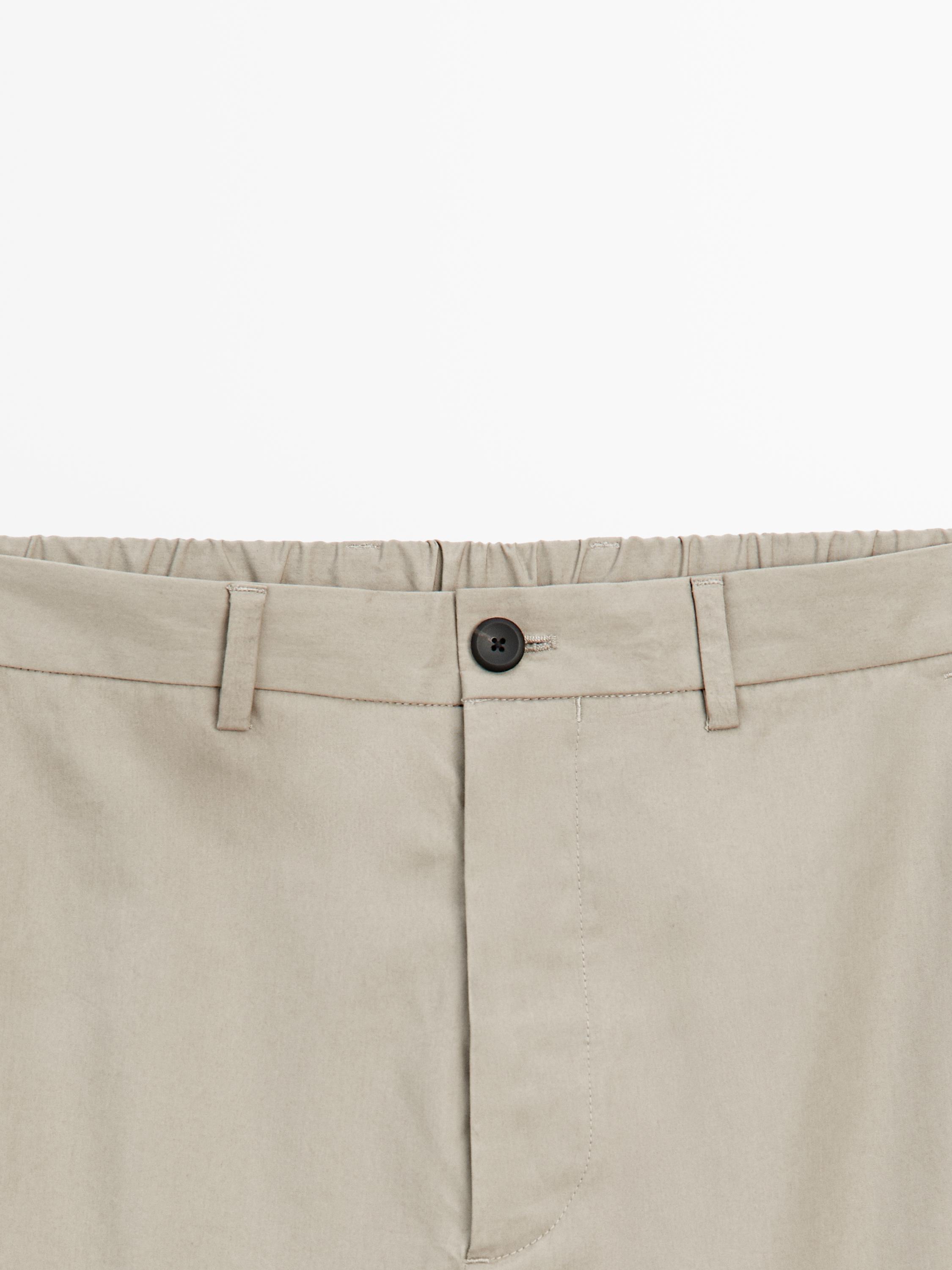 Semi-jogger fit trousers