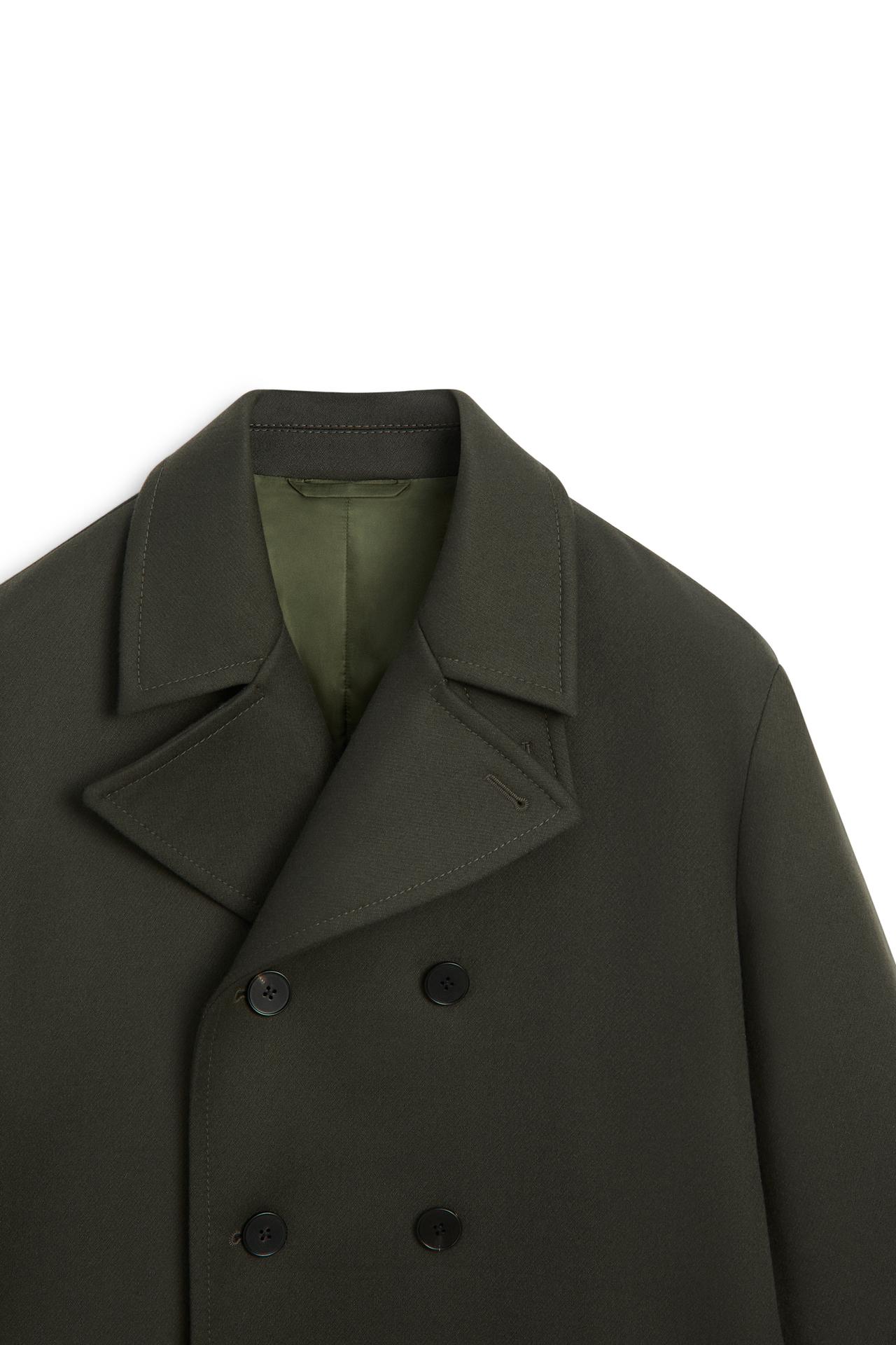 Double-breasted long coat - LIMITED EDITION — GREEN