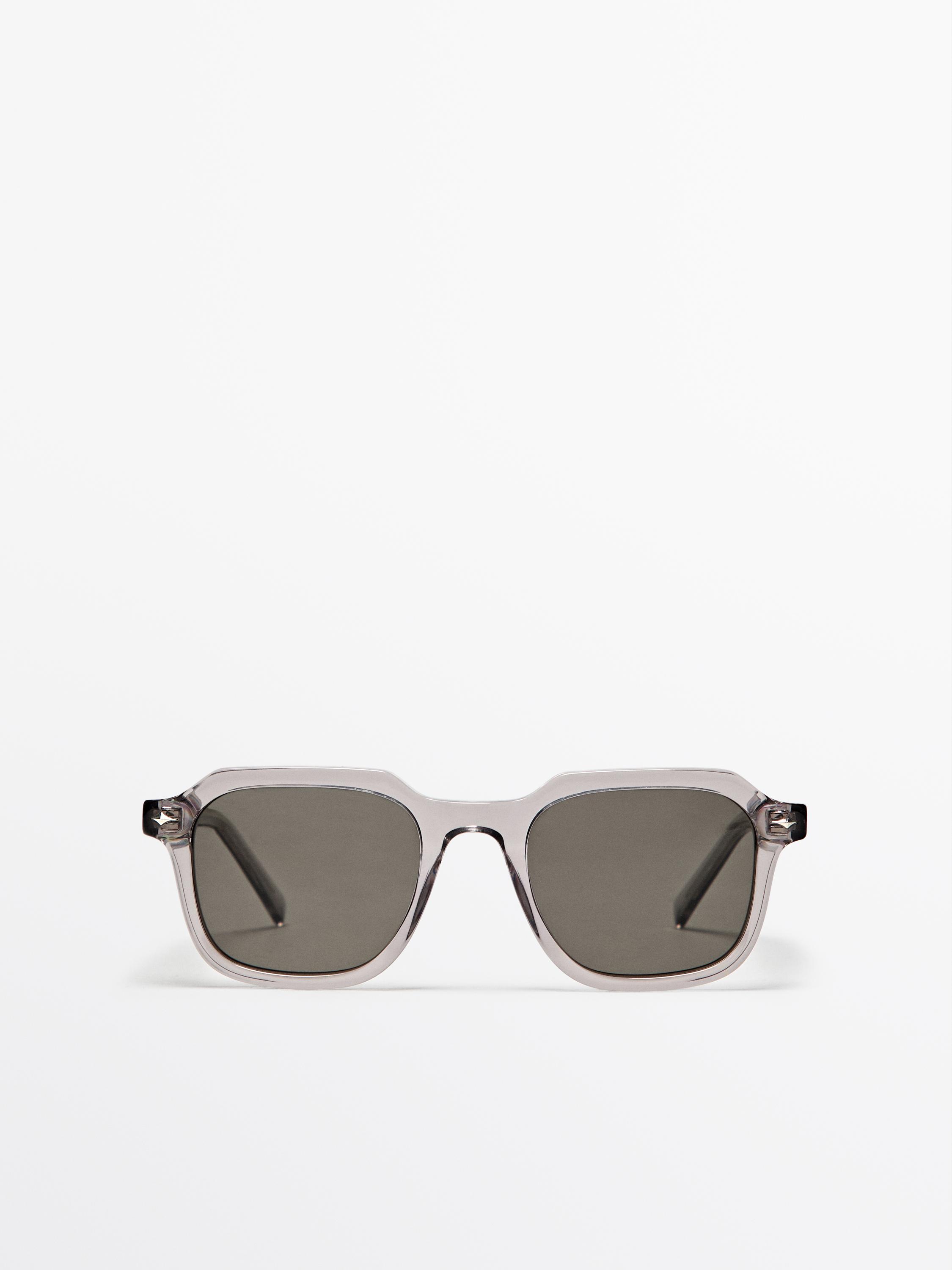 Square sunglasses — GREY MARL