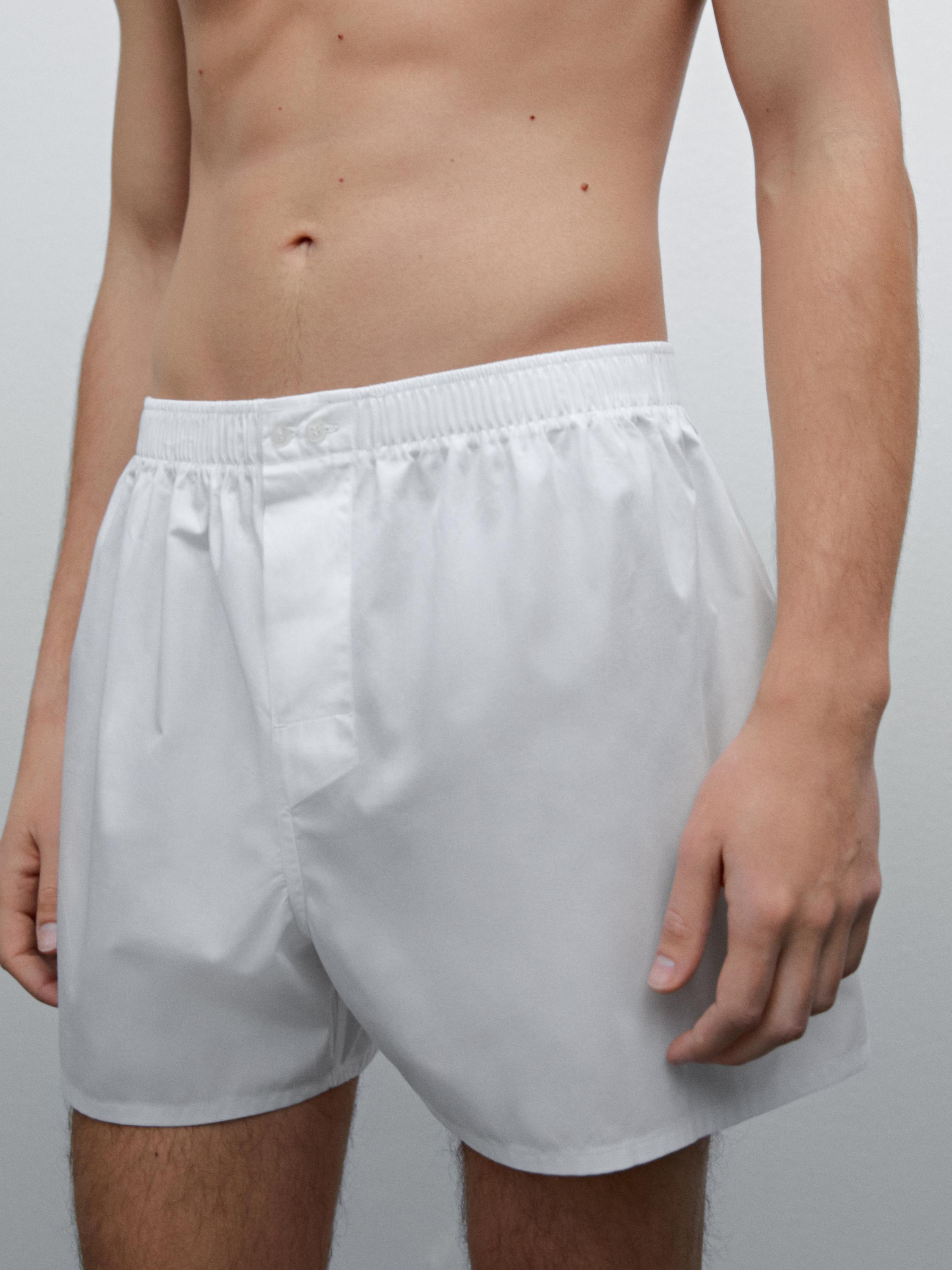 Effen 100% katoenen boxershort