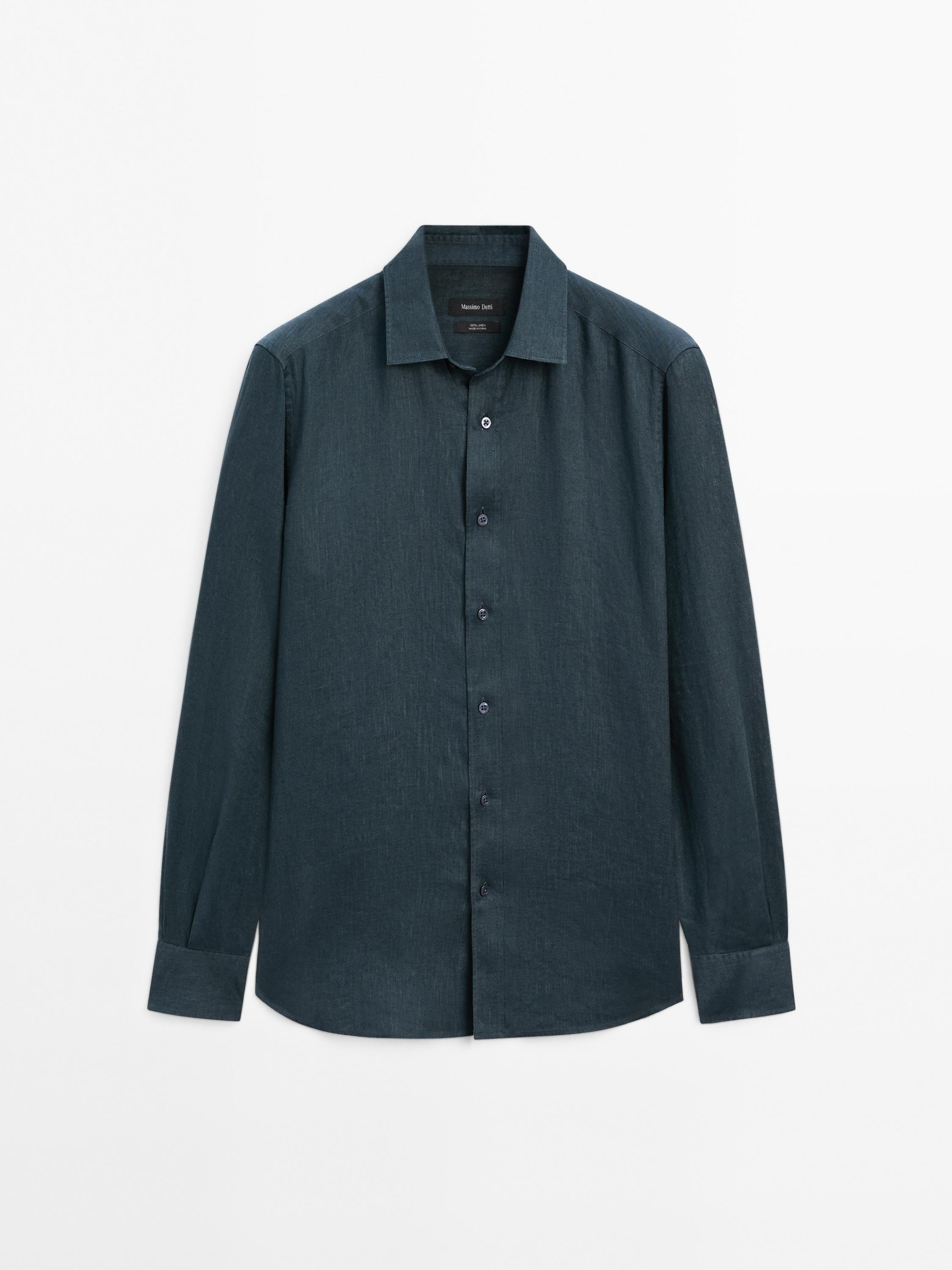 Chemise slim 100 % lin