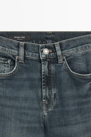 High-waist skinny flare jeans — Dark blue 9