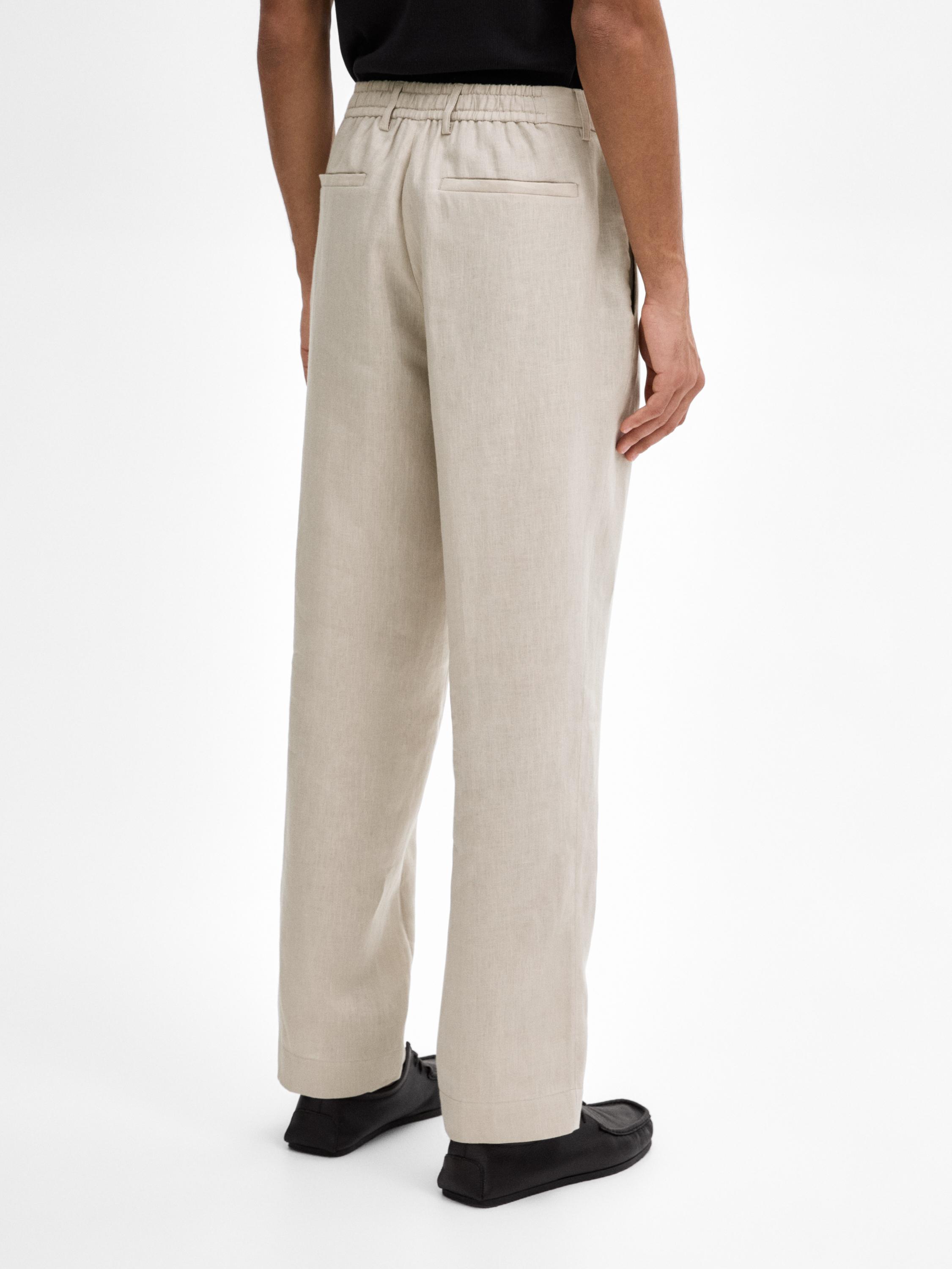 100% linen co-ord trousers