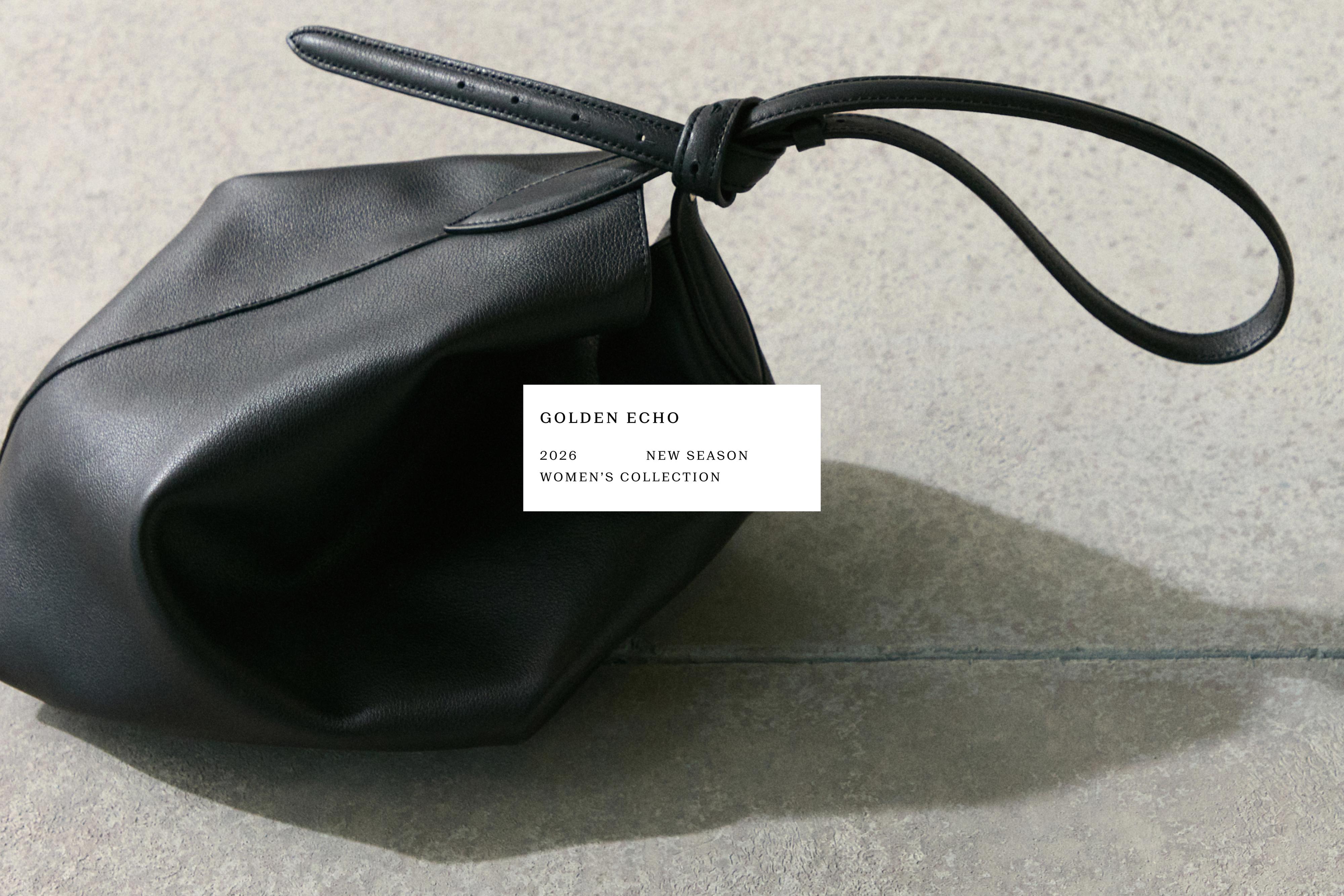 Nappa leather bucket bag — BLACK