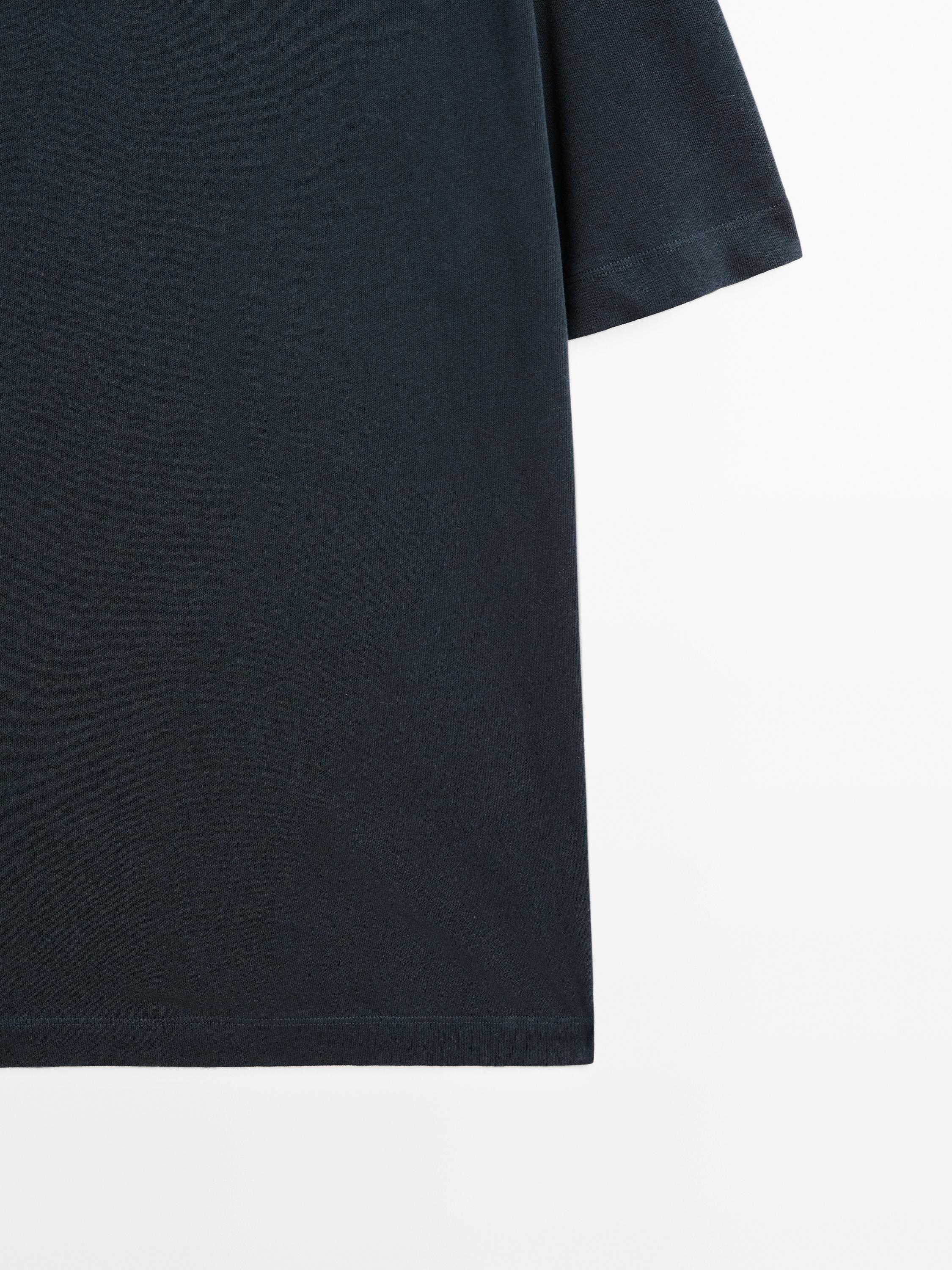 Short sleeve linen blend polo shirt
