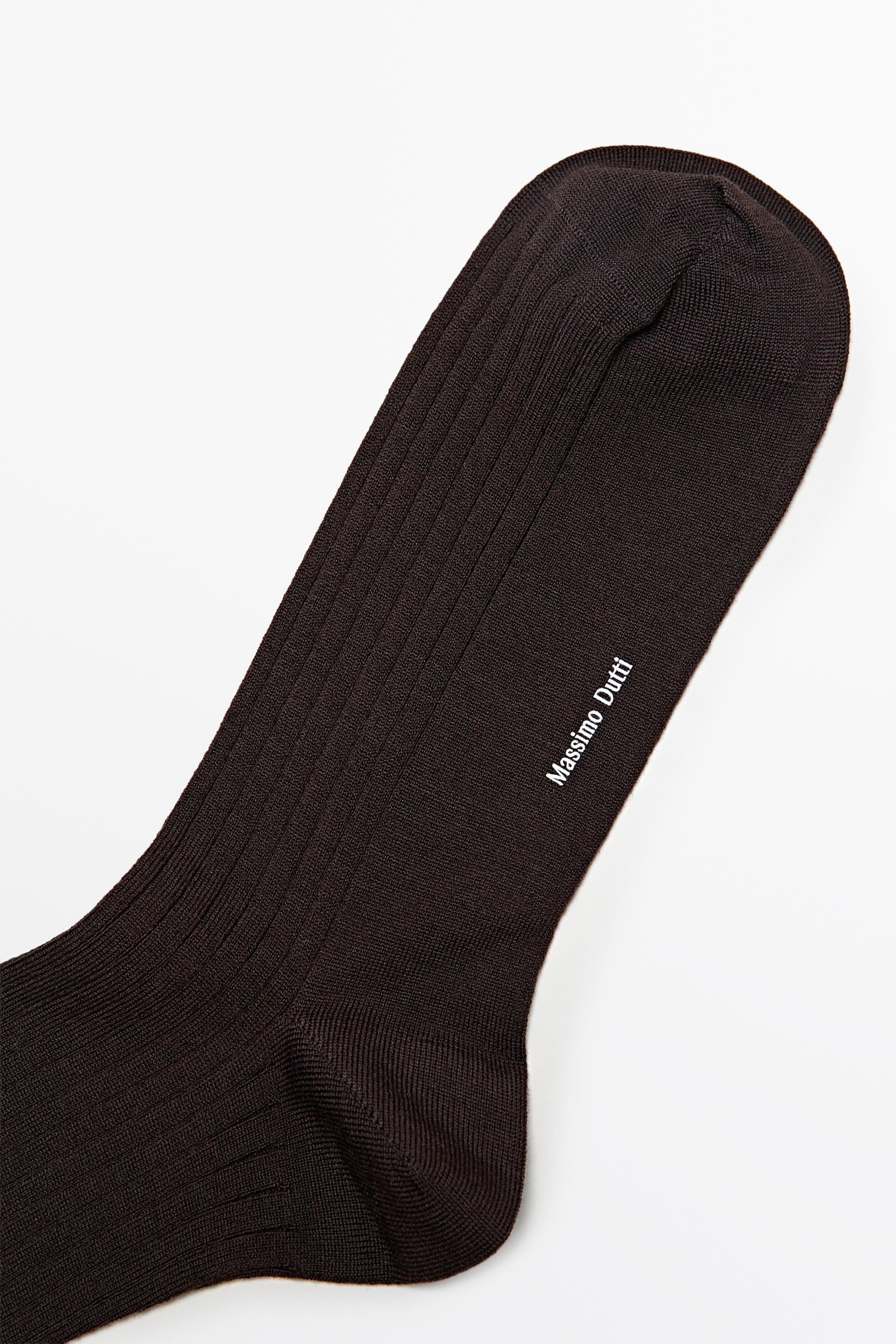 Chaussettes habillées côtelées