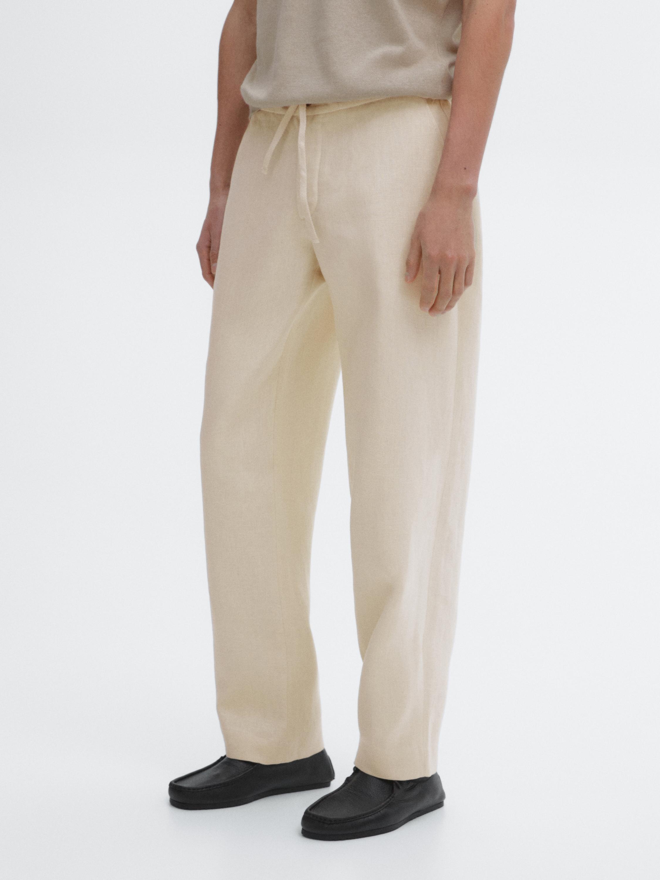 100% linen co-ord trousers