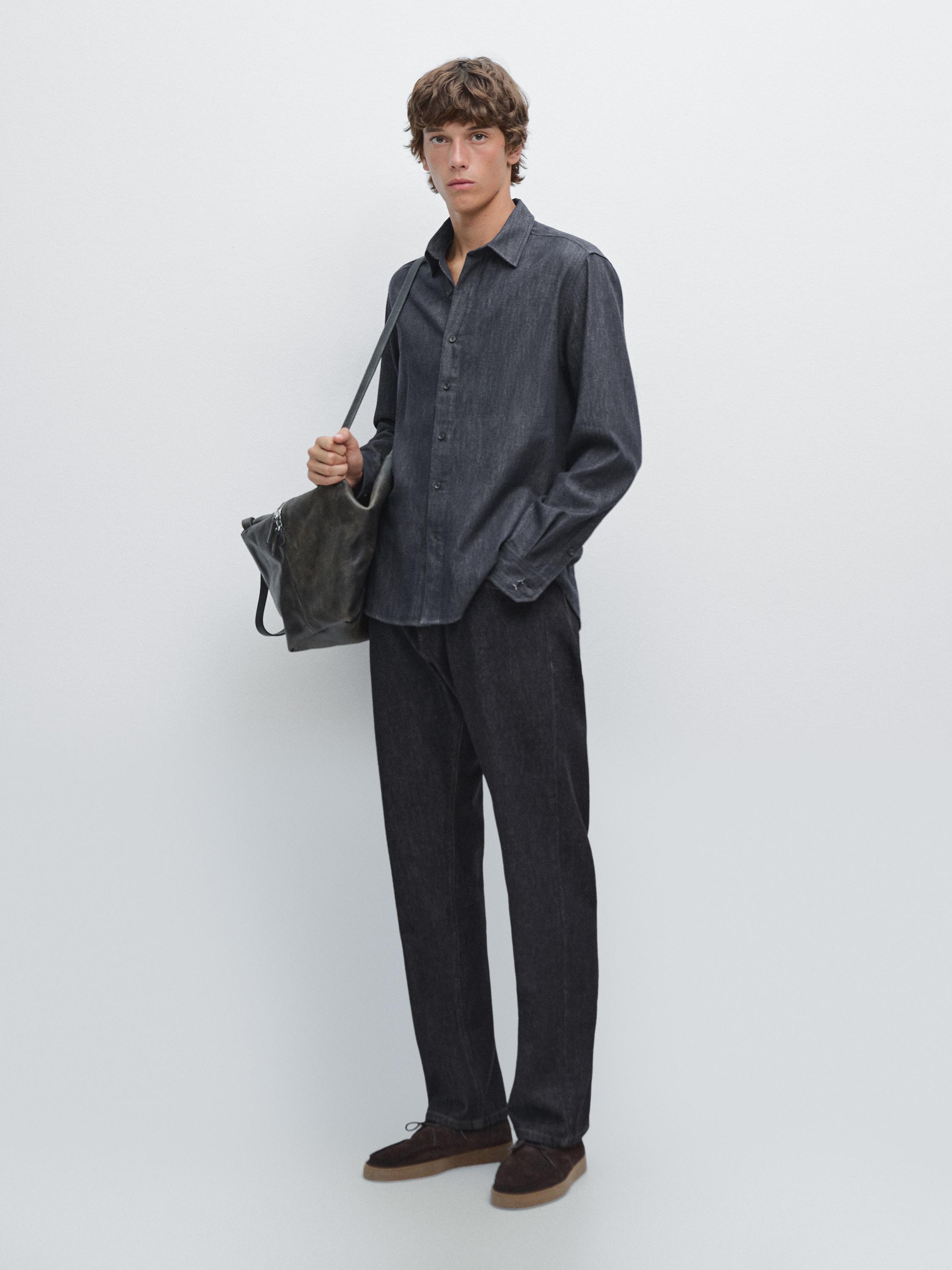 Ciężka koszula jeansowa