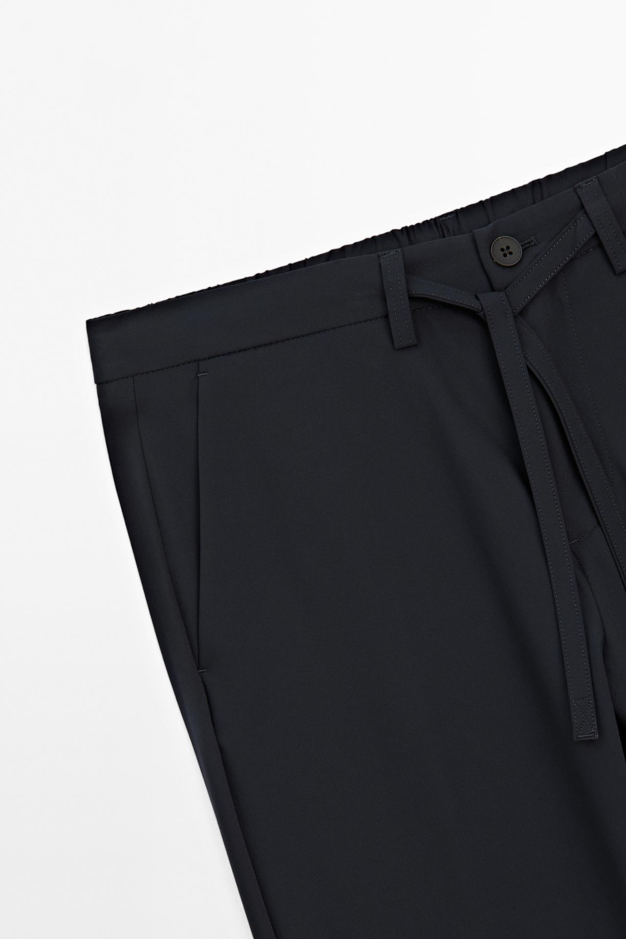 Regular-fit technical trousers — NAVY BLUE