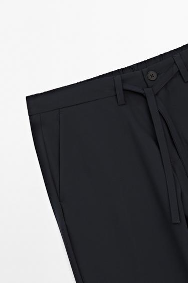 Regular-fit technical trousers — NAVY BLUE 7
