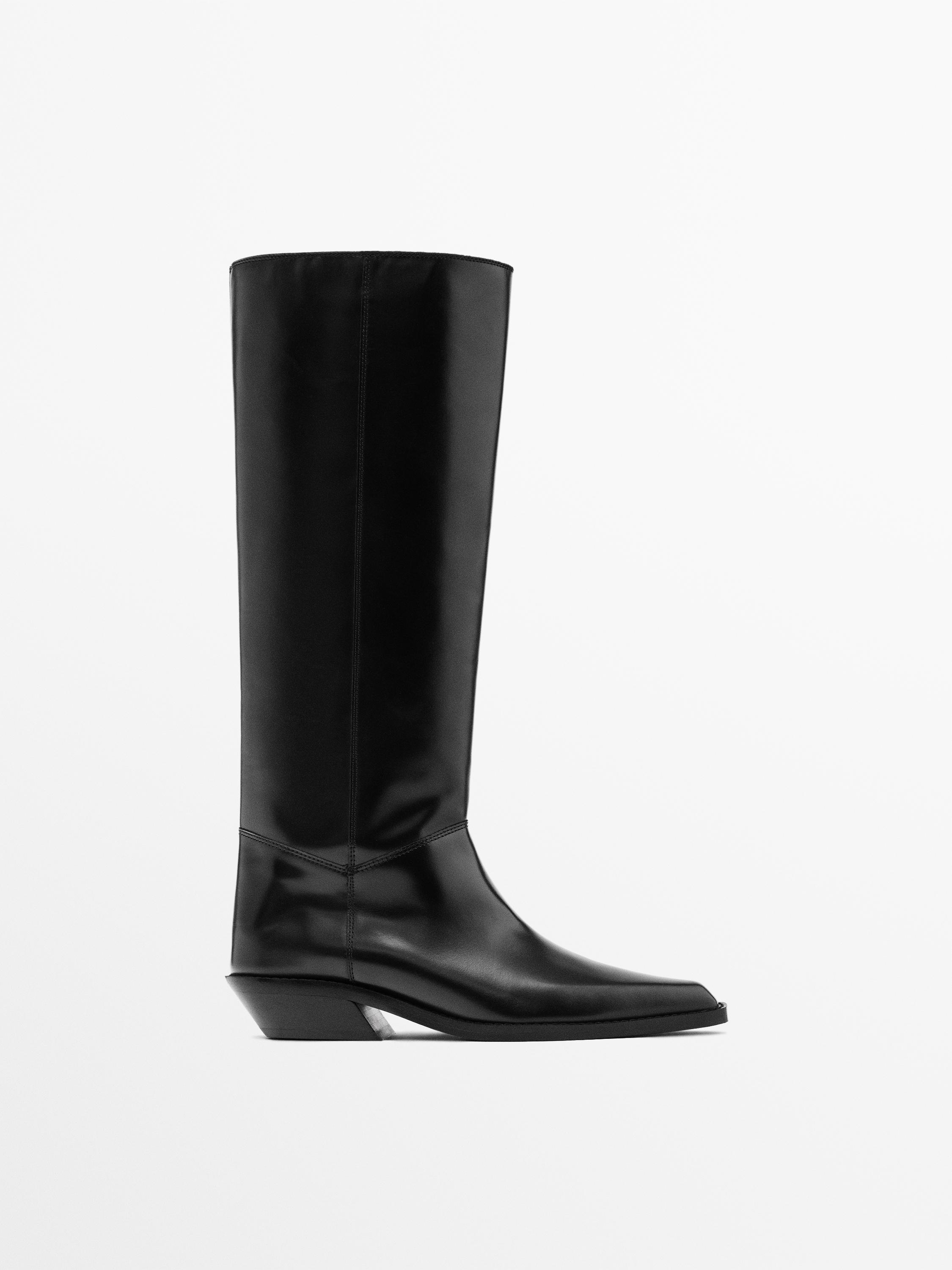 Cowboystiefel aus Leder