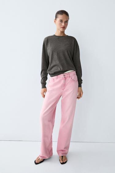 Fine knit round neck sweater — DARK GREY 8