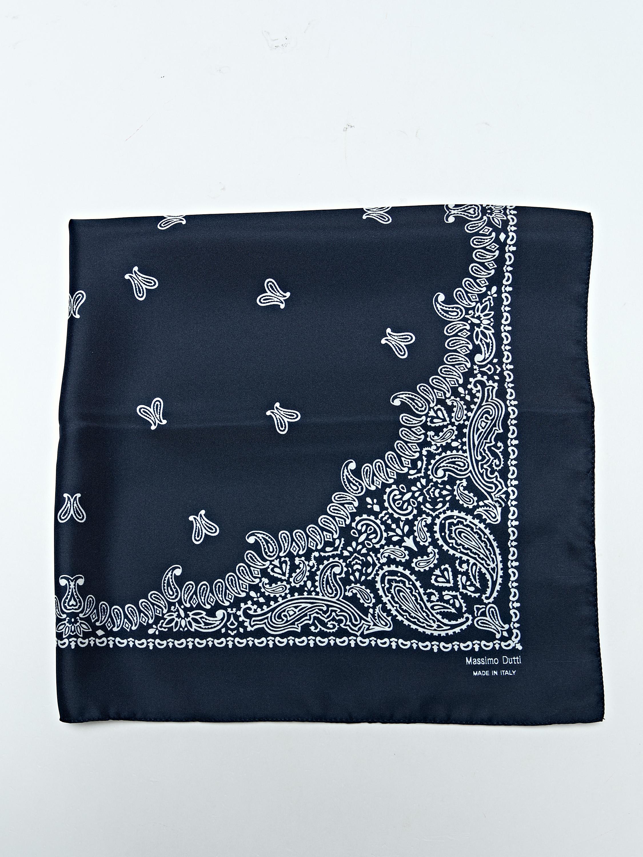 Foulard 100% seta stampa paisley