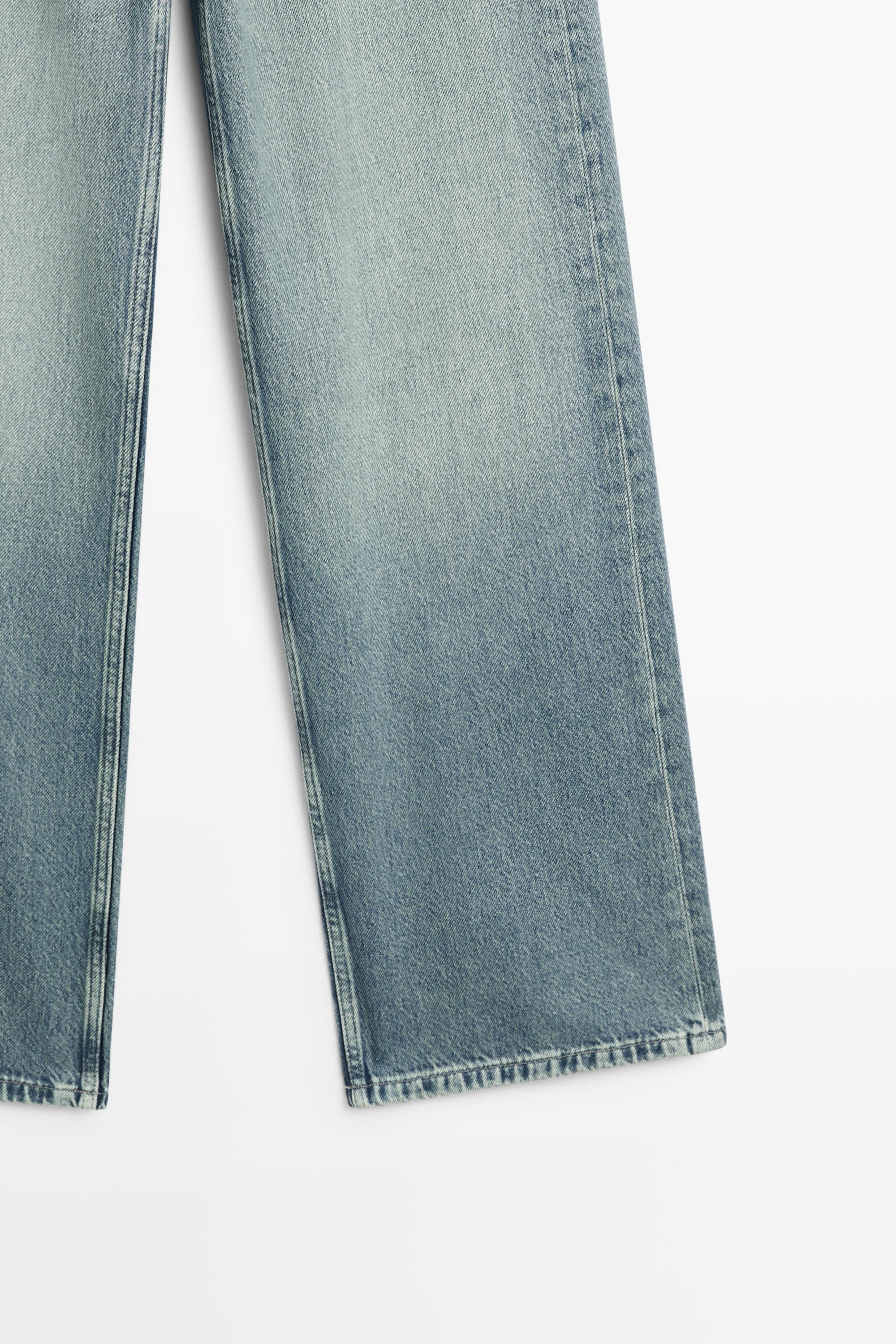 High-waist wide-leg jeans — BLUE