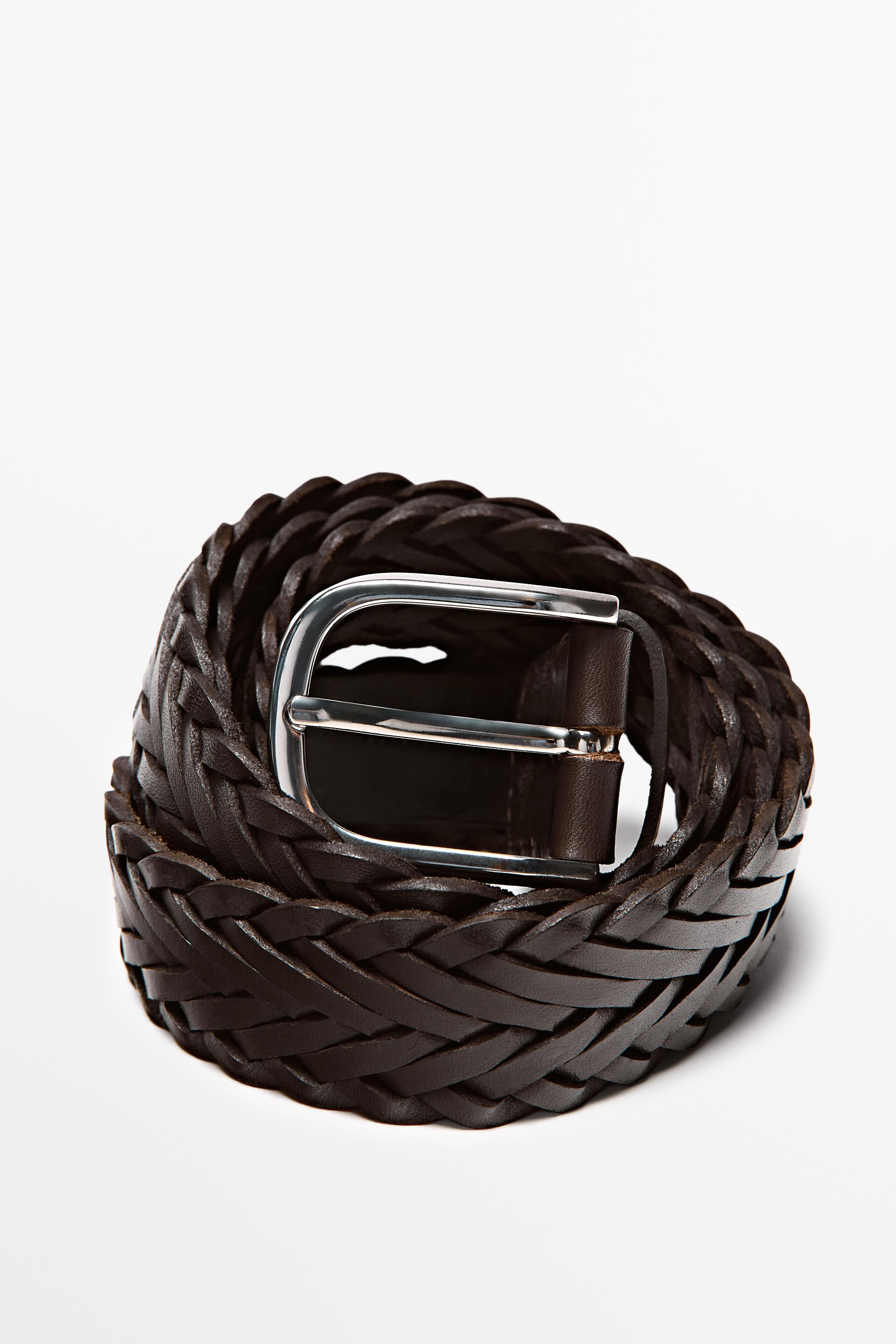 Massimo Dutti Örgü deri kemer görsel 2