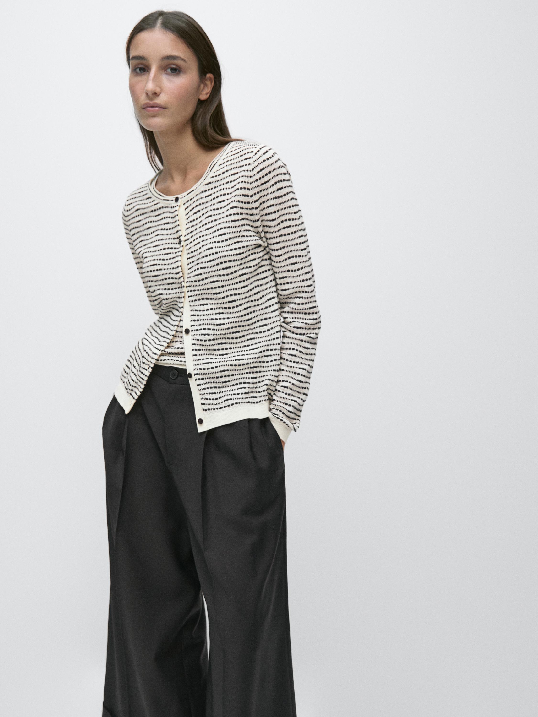 100% cotton knit cardigan