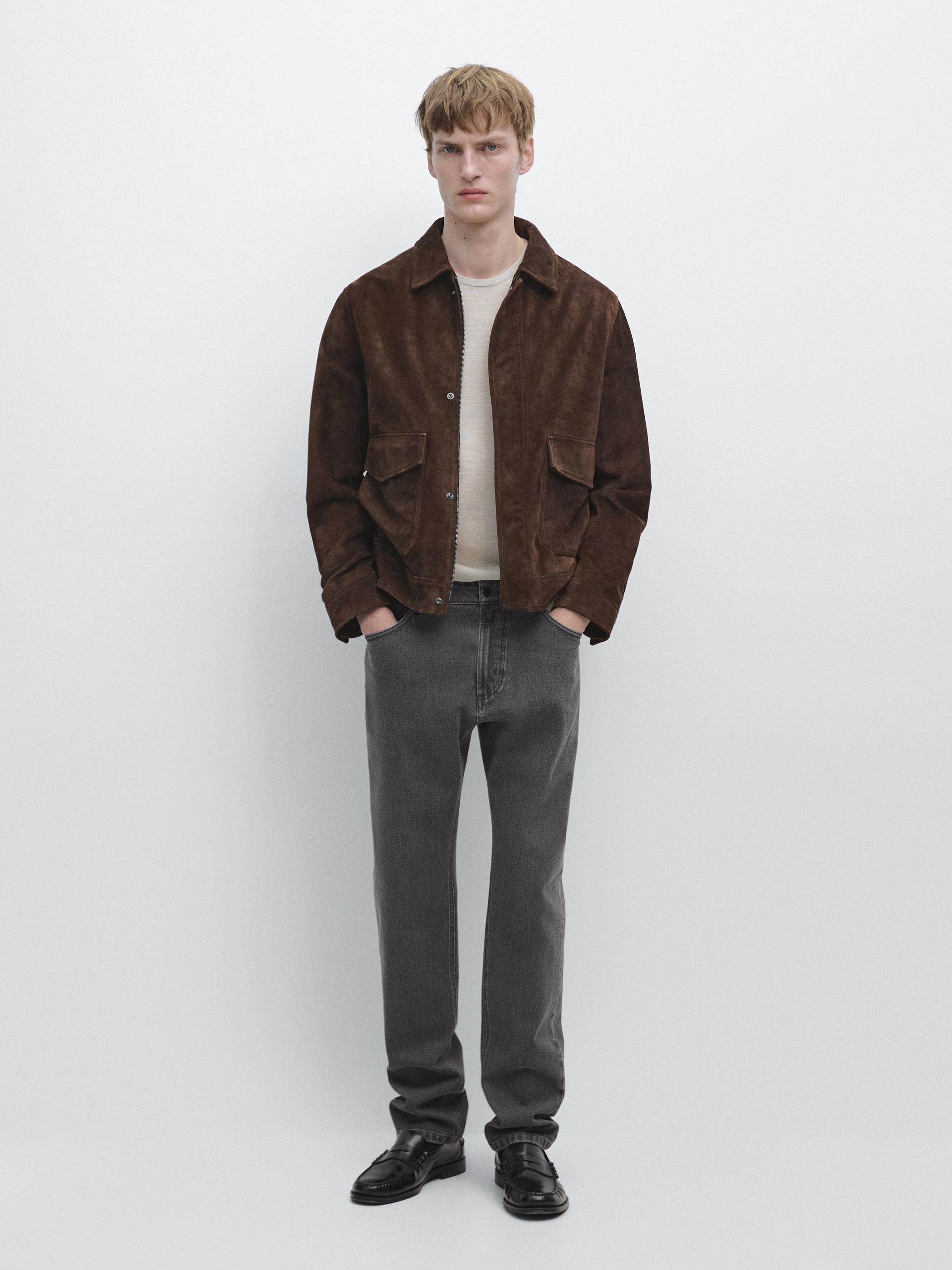 Jeans Slim Fit - Grigio - 34 (It 50) - Massimo Dutti - Maschile