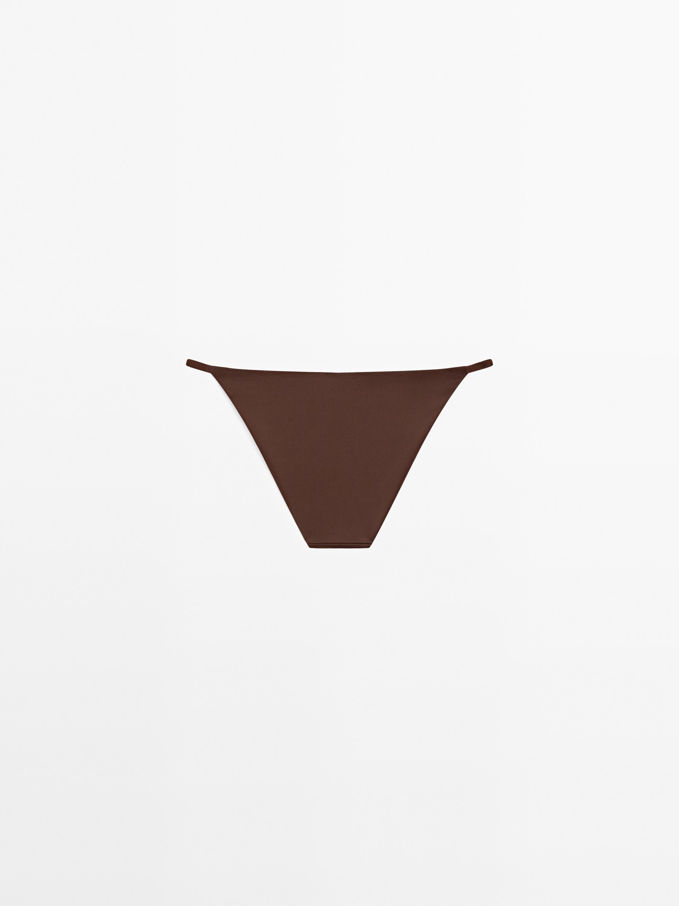 Bikini bottoms with thin straps
