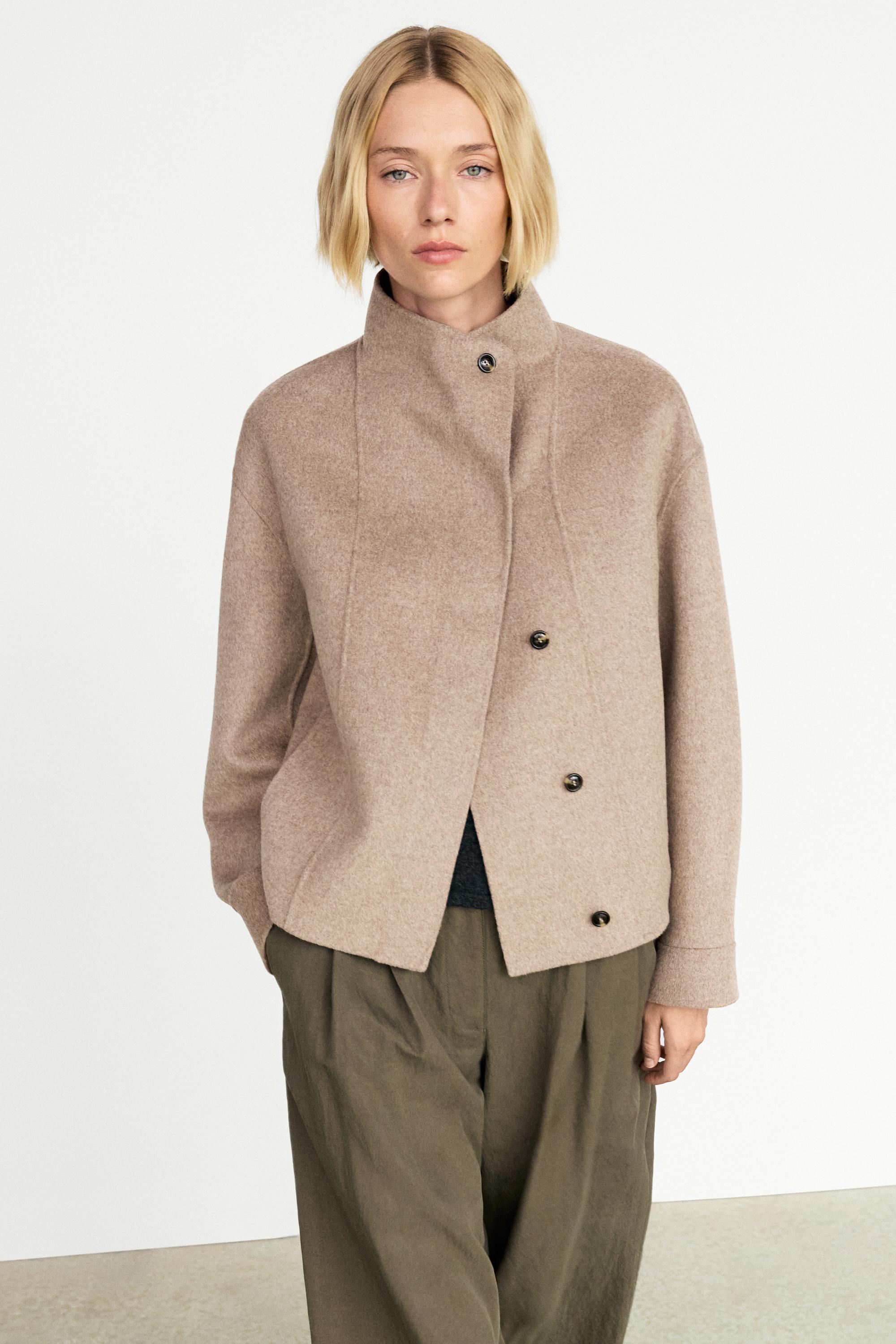 Short wool-blend jacket