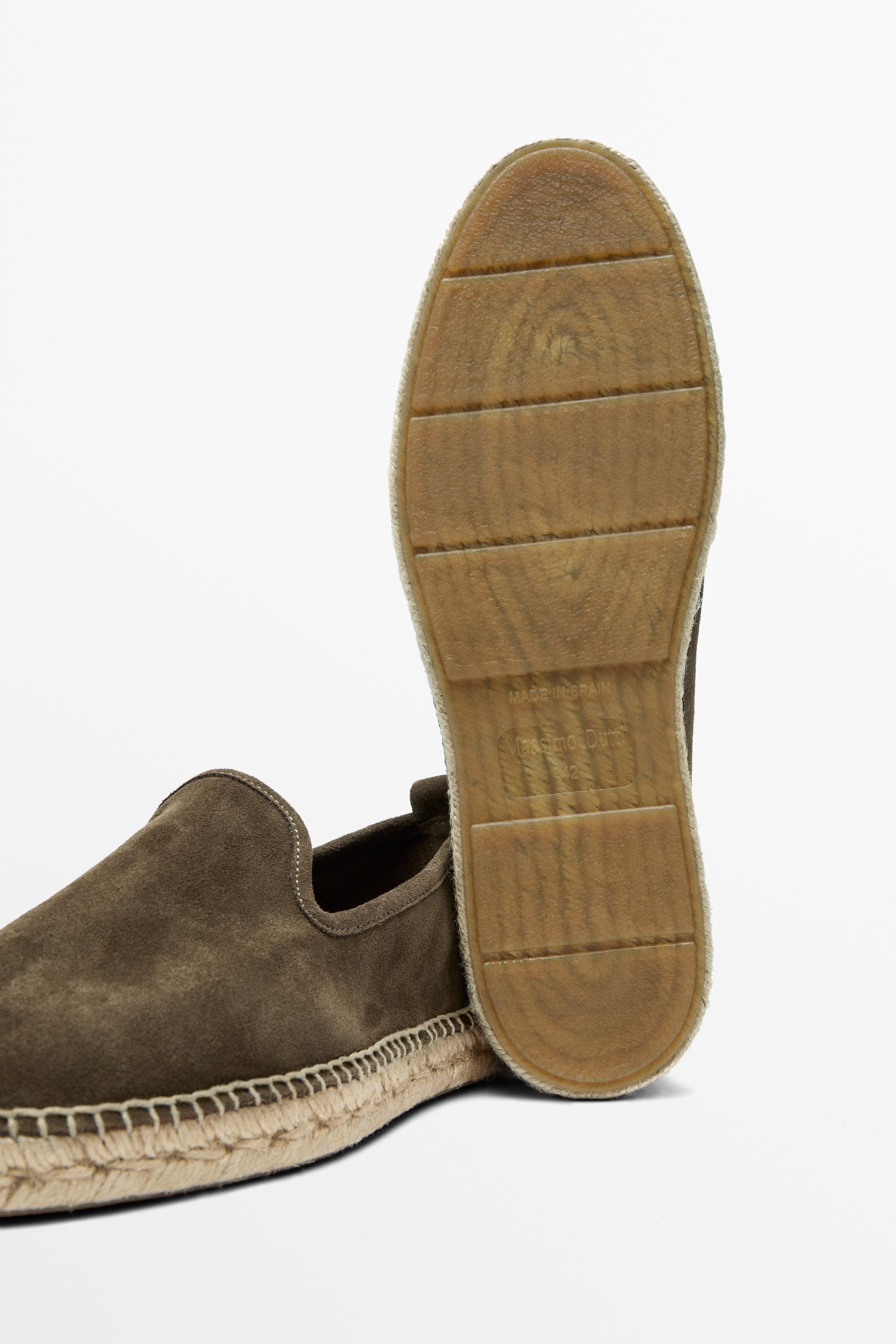 Leather espadrilles — MINK