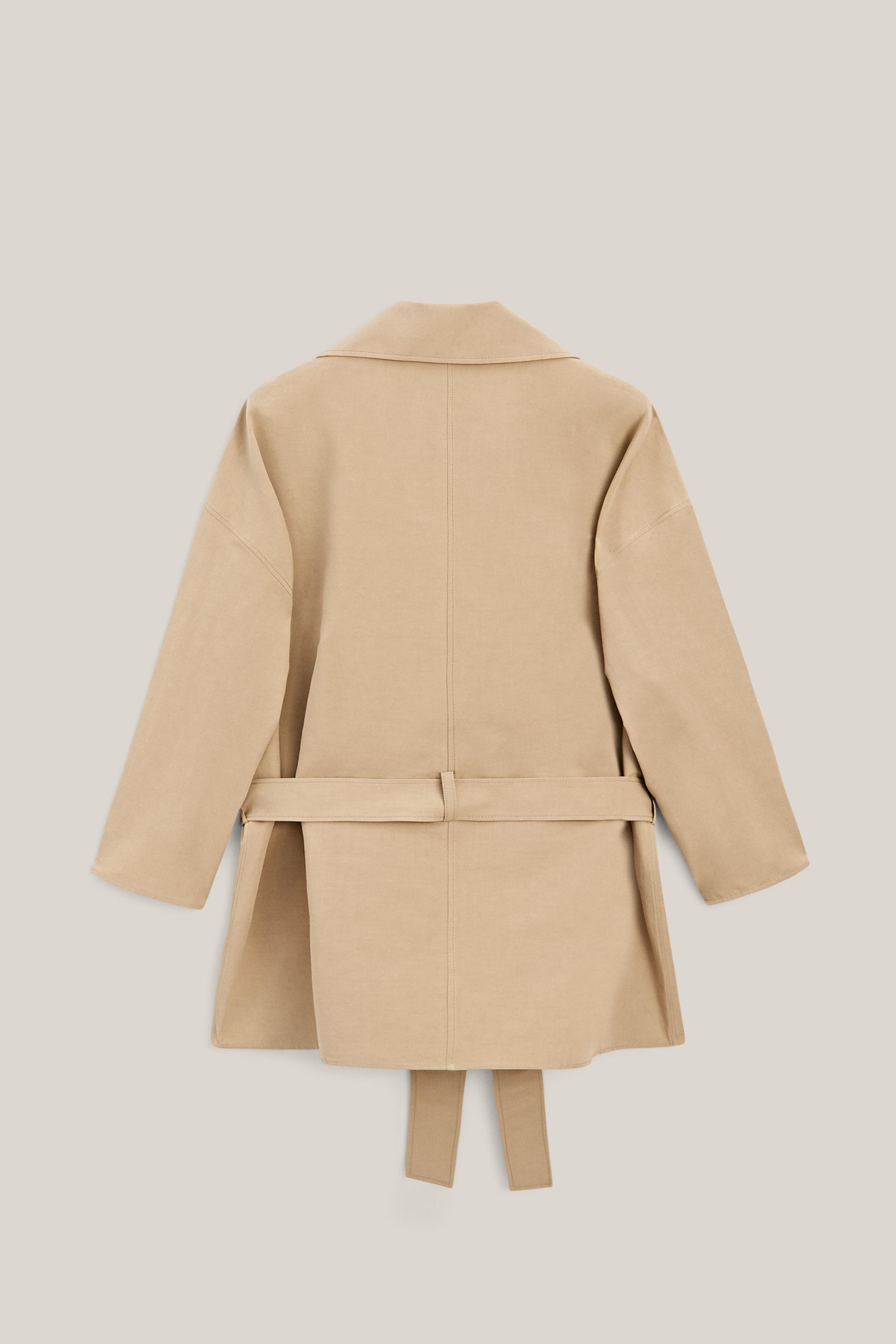 Oversize cotton and linen jacket - LIMITED EDITION — BEIGE