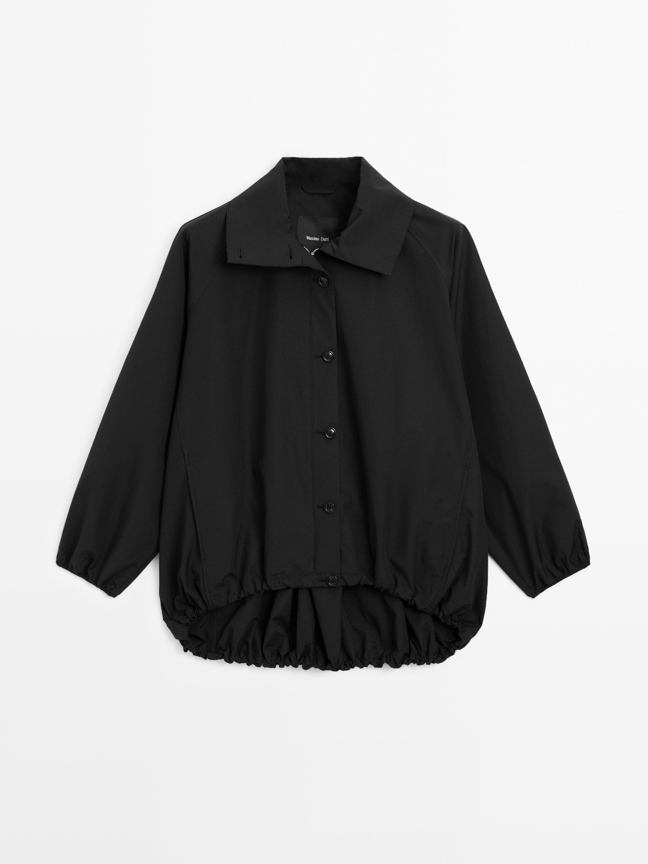Cotton blend puff parka