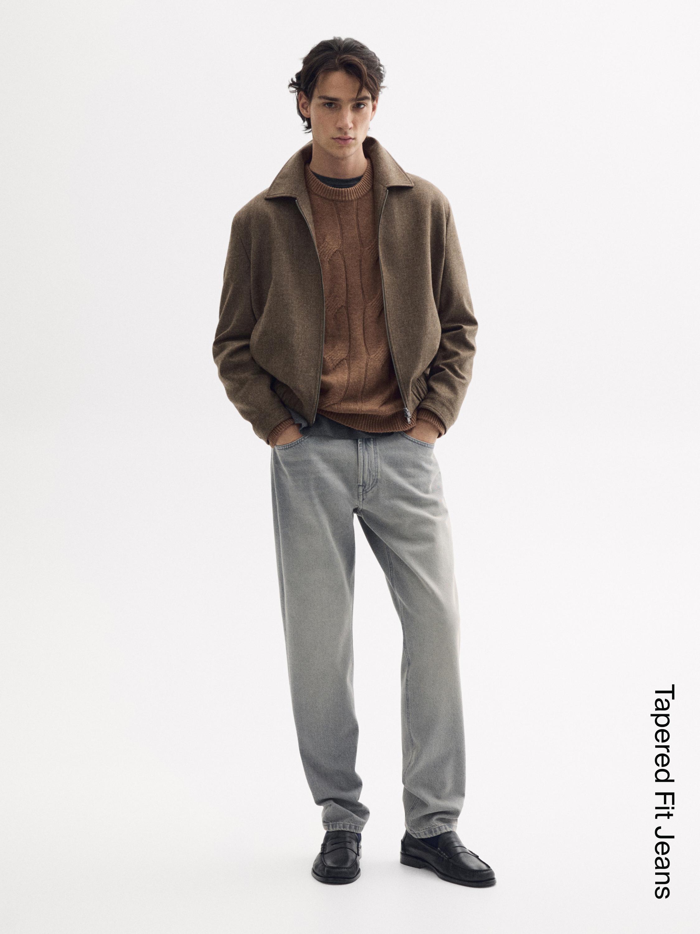 Tapered fit jeans — GREY