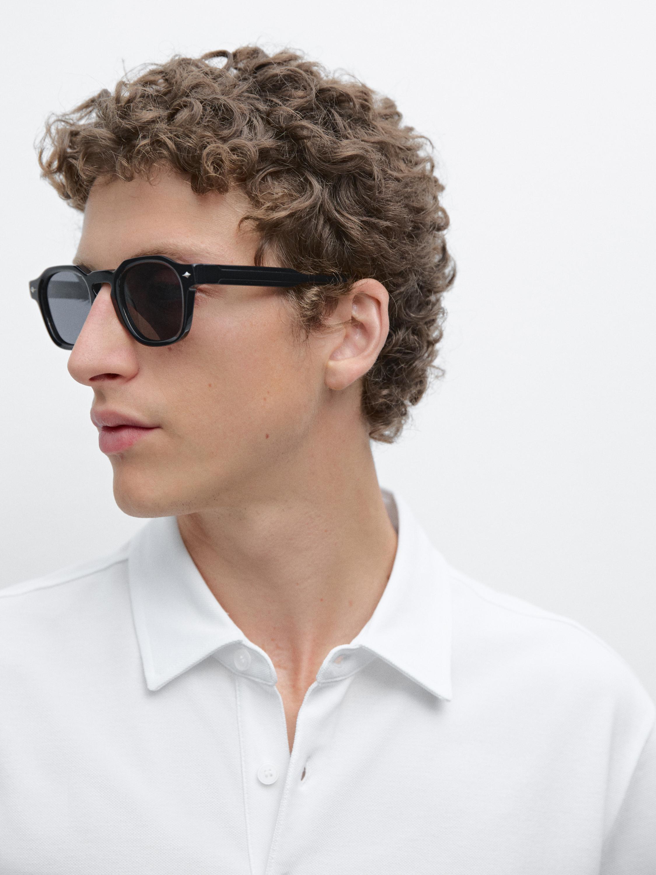 Piqué textured cotton polo shirt