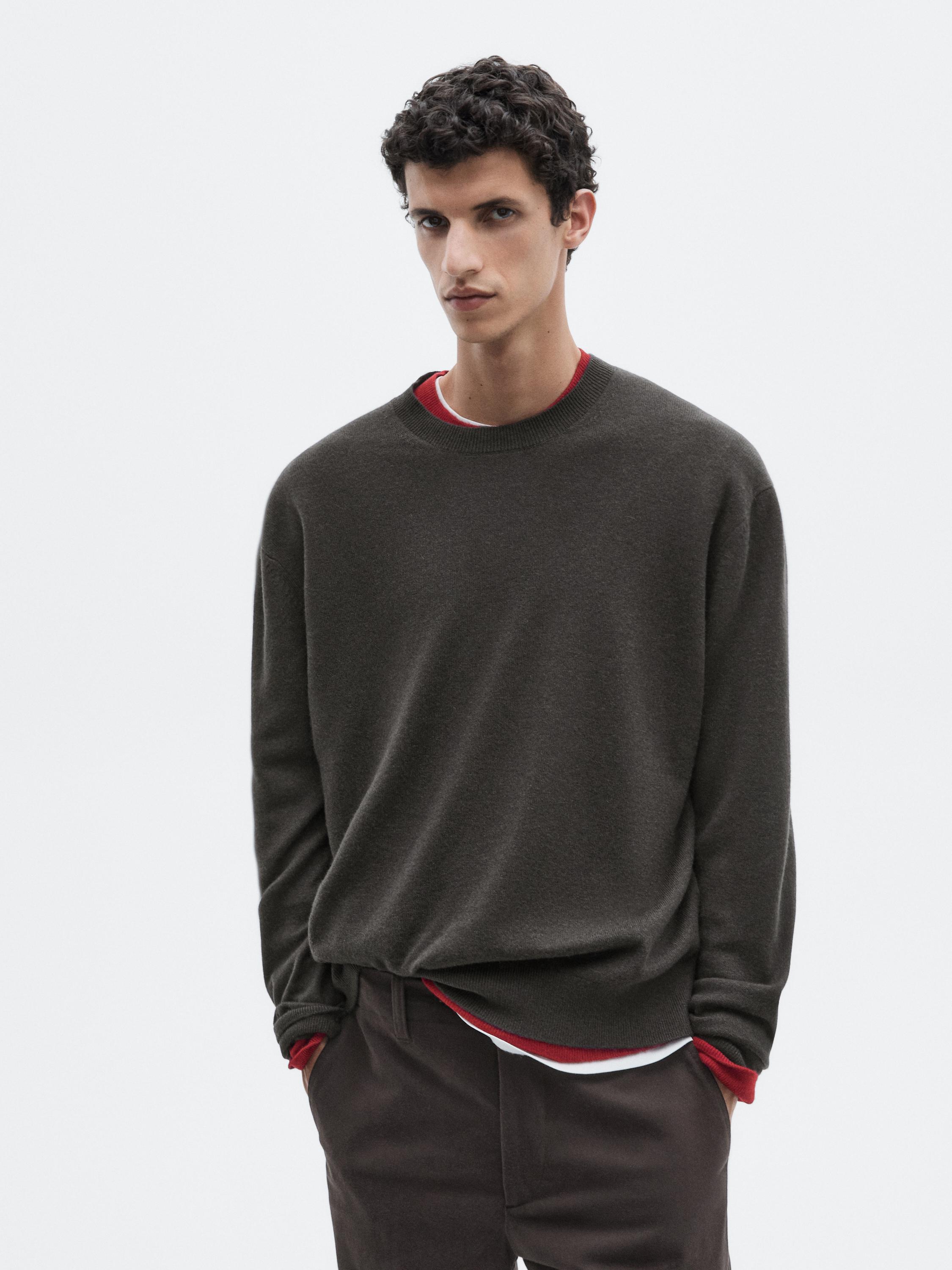 Trøje i strik af uld og kashmir - LIMITED