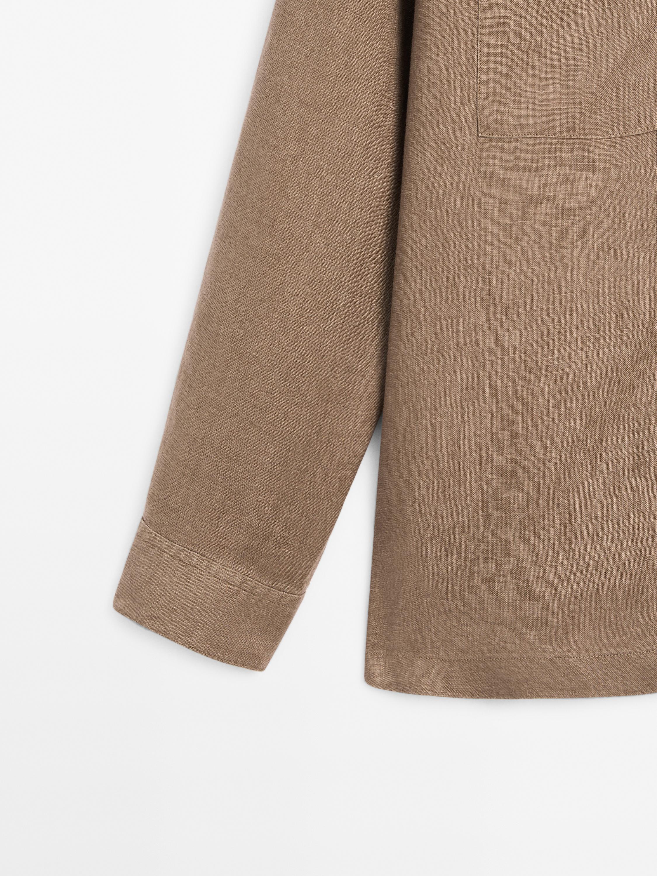 100% linen overshirt