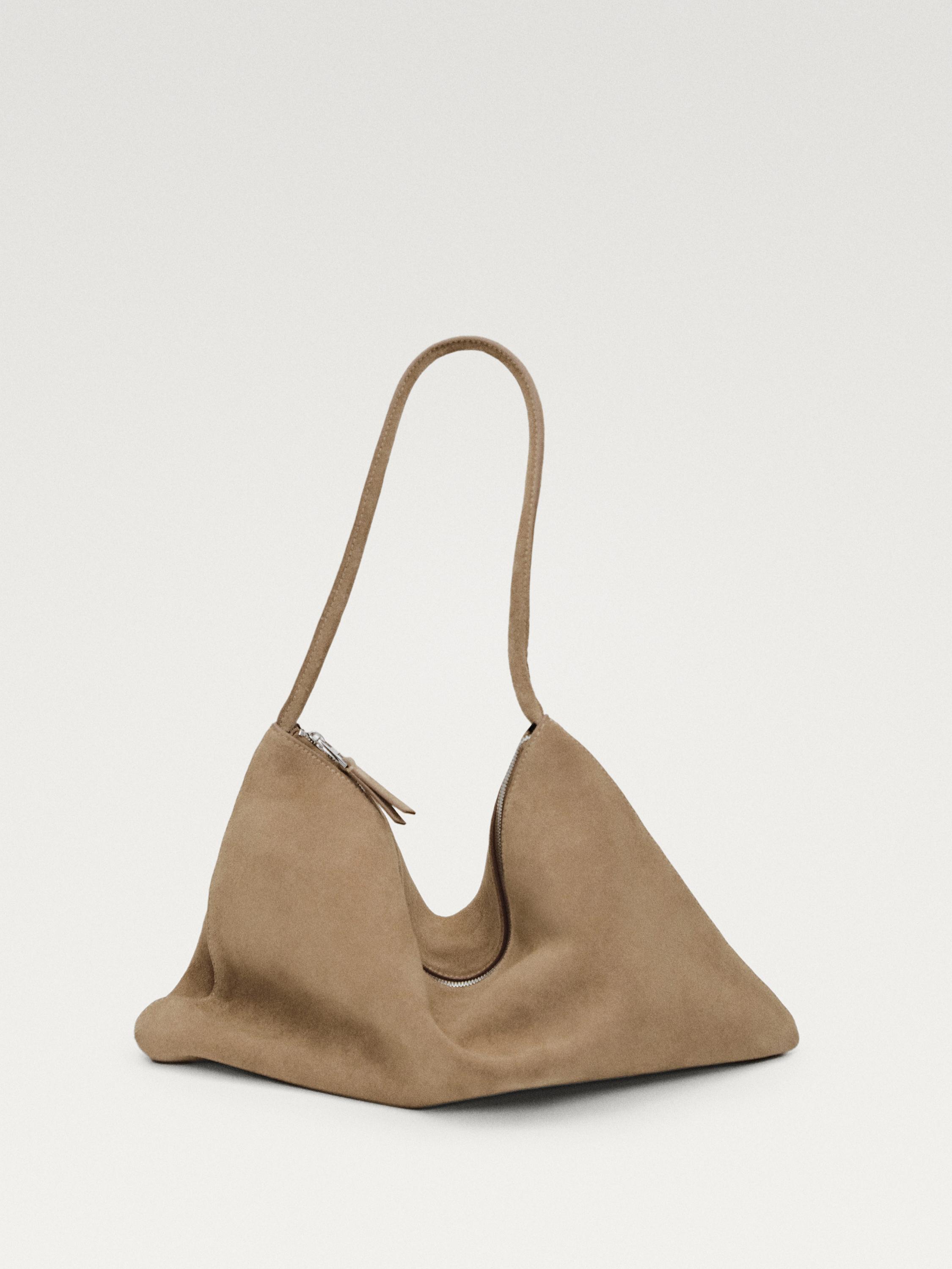 Borsa in pelle scamosciata bovina