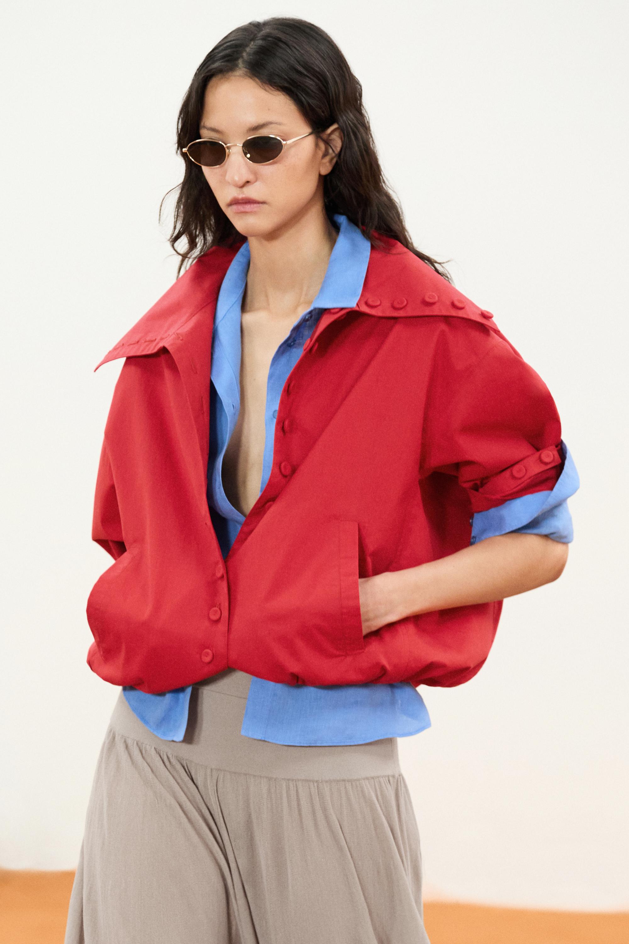 Chaqueta ligera detalle botones algodón