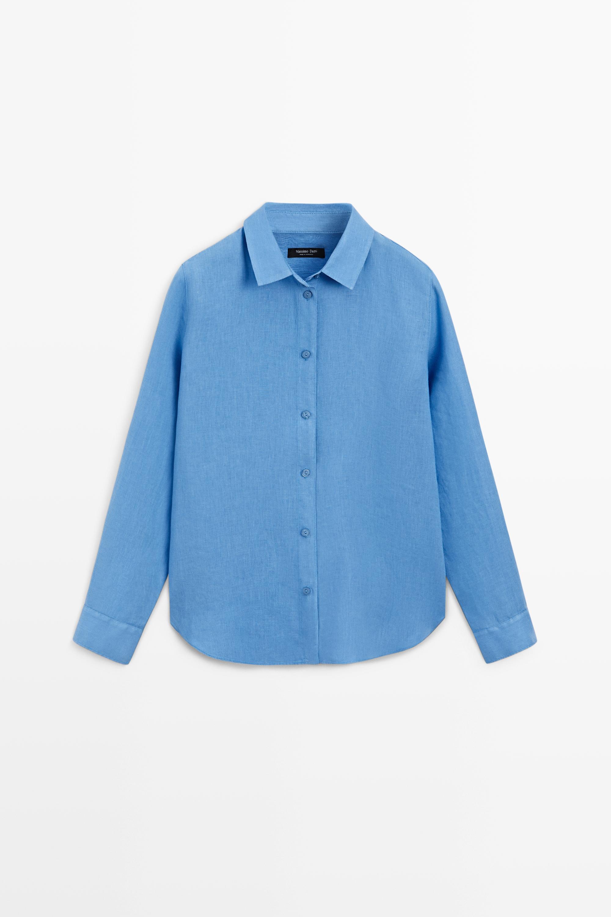 Flowing 100% linen shirt