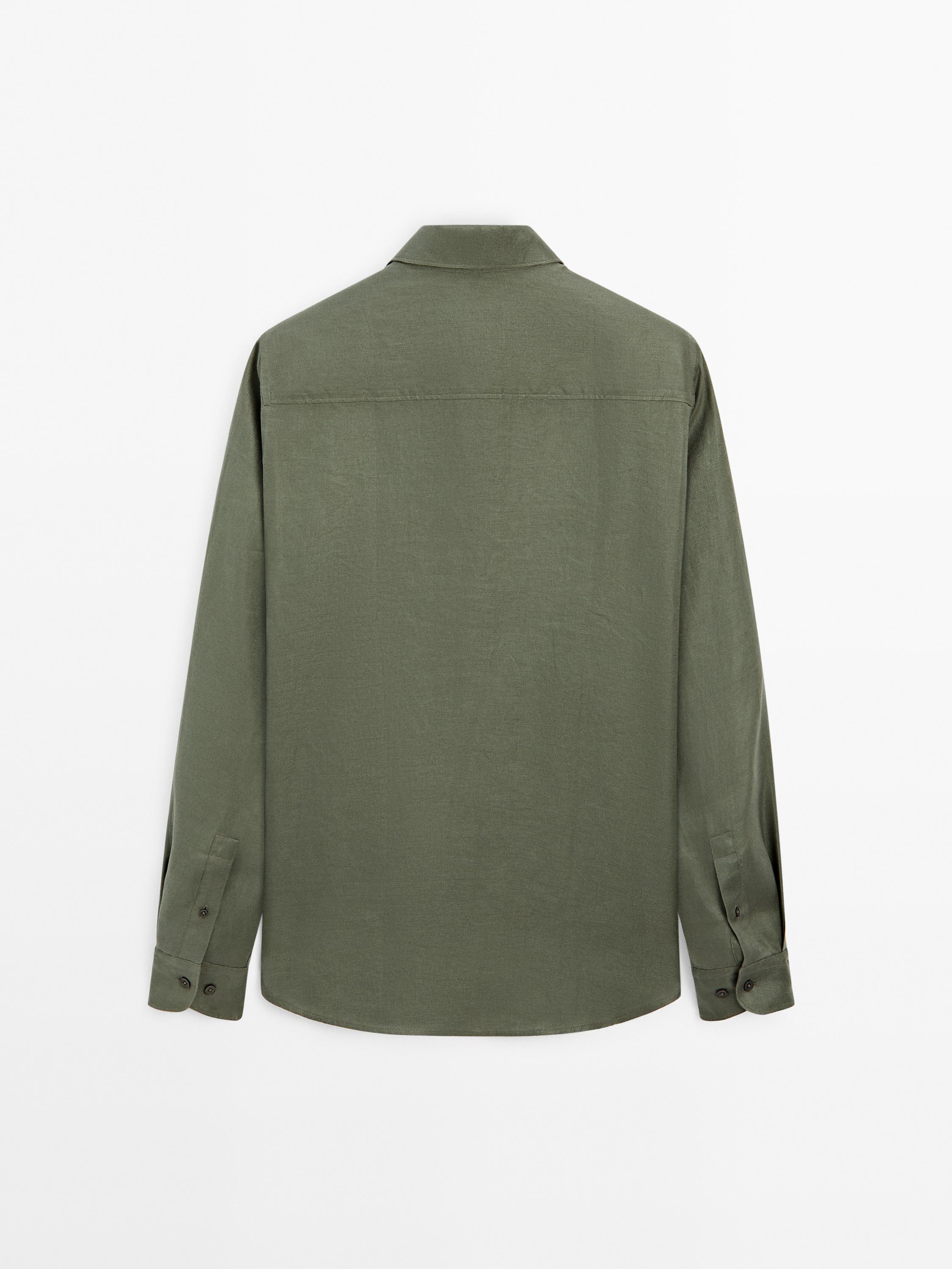 Lightweight regular fit twill shirt