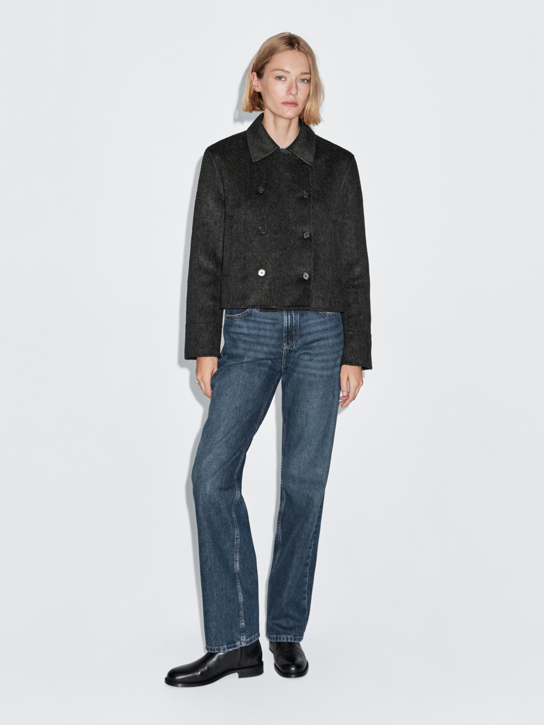 人造皮草短大衣