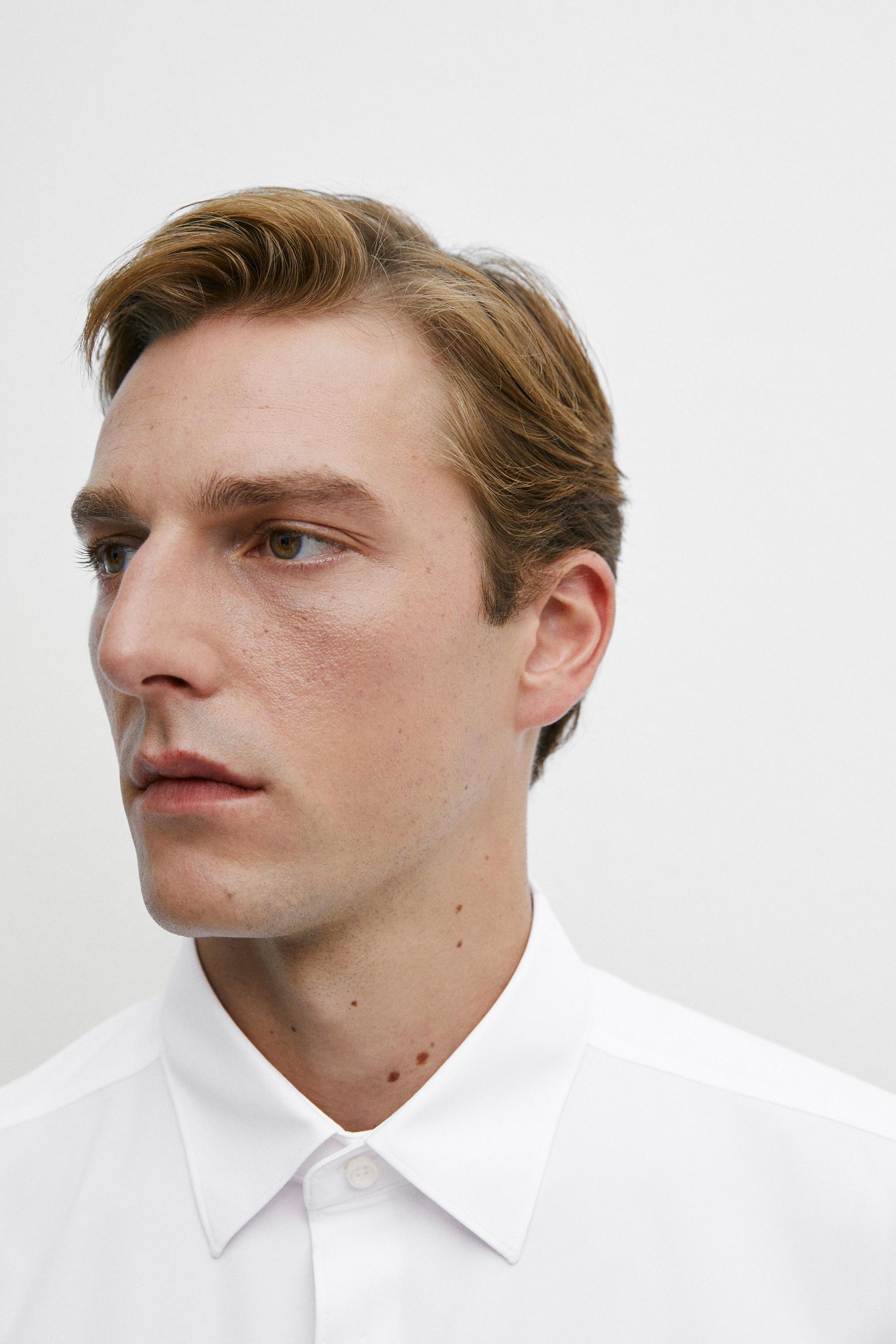 Slim fit stretch shirt — WHITE