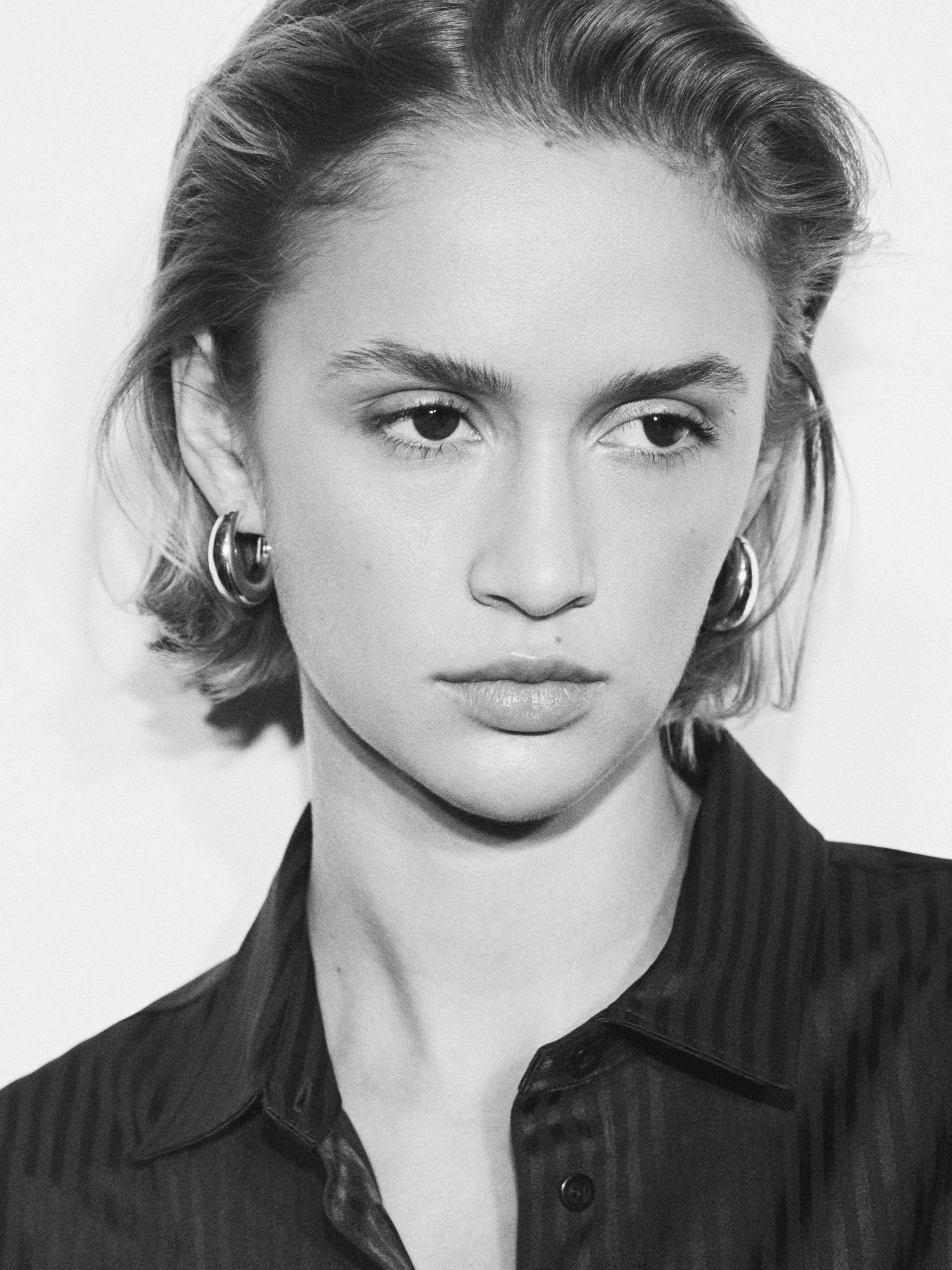 Striped flowing shirt