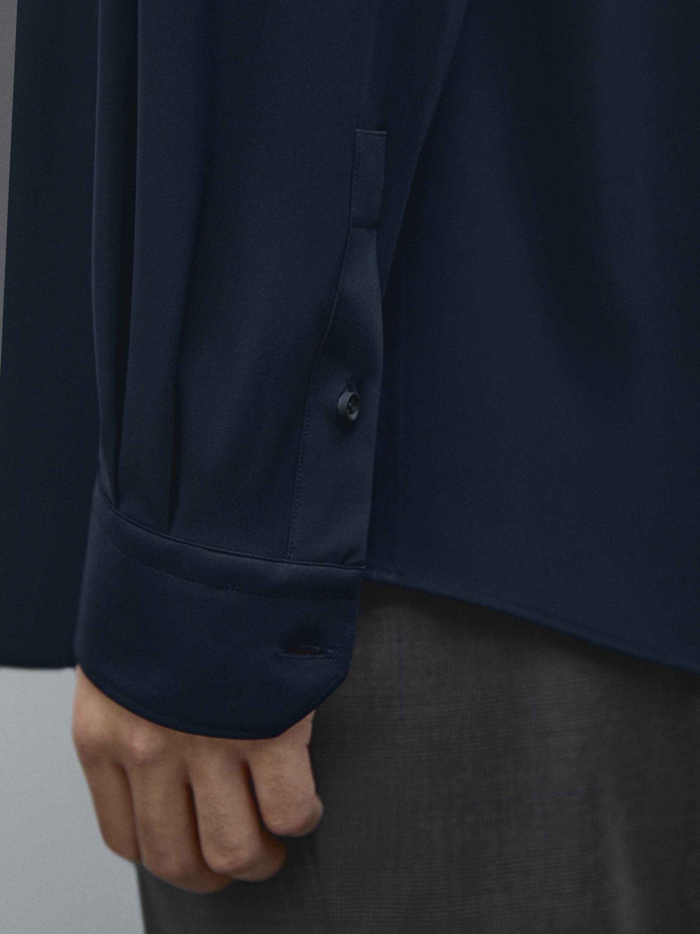 Slim fit non-iron shirt