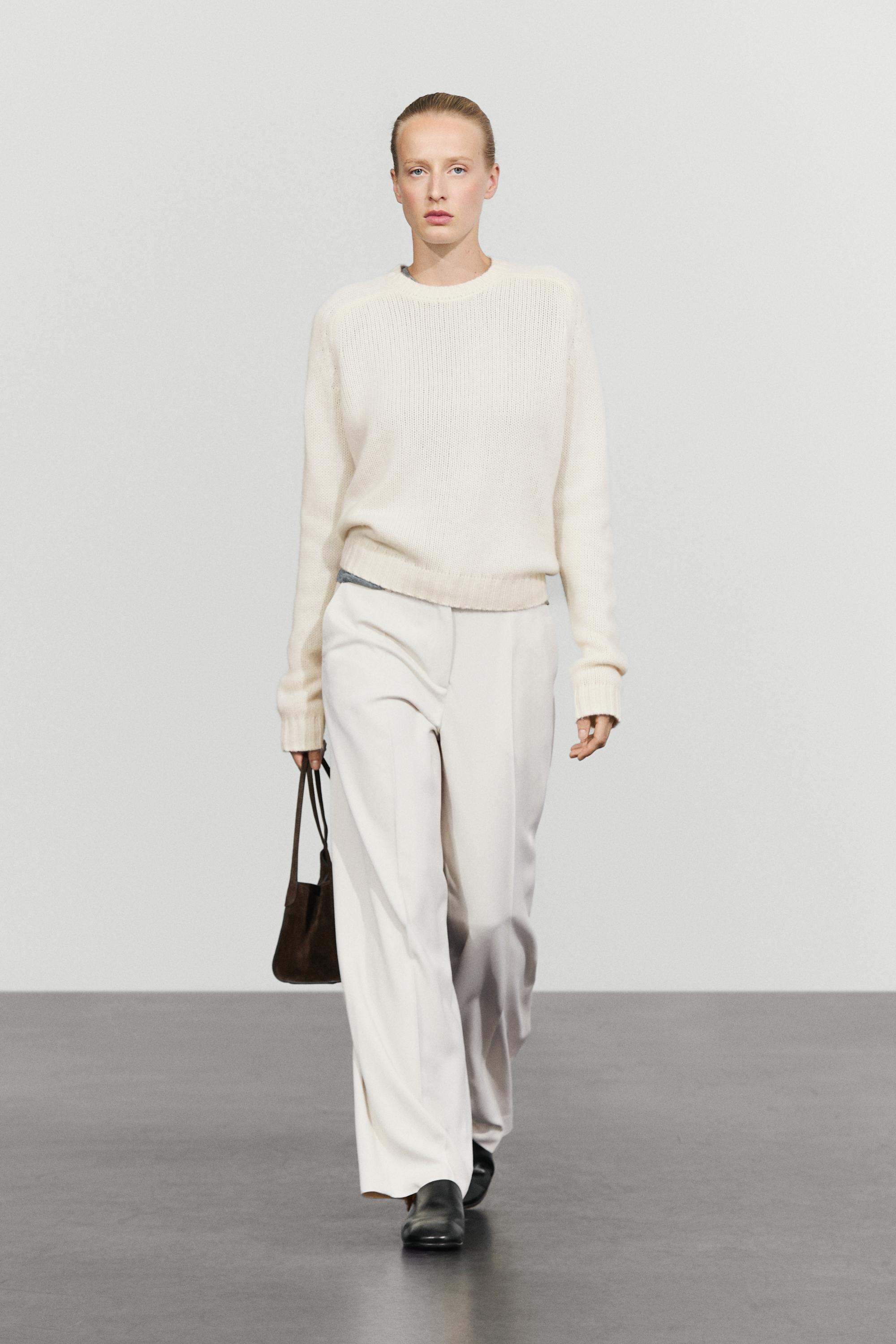 100% cashmere knit sweater