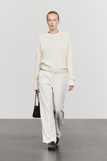100% cashmere knit sweater — Vanilla 1