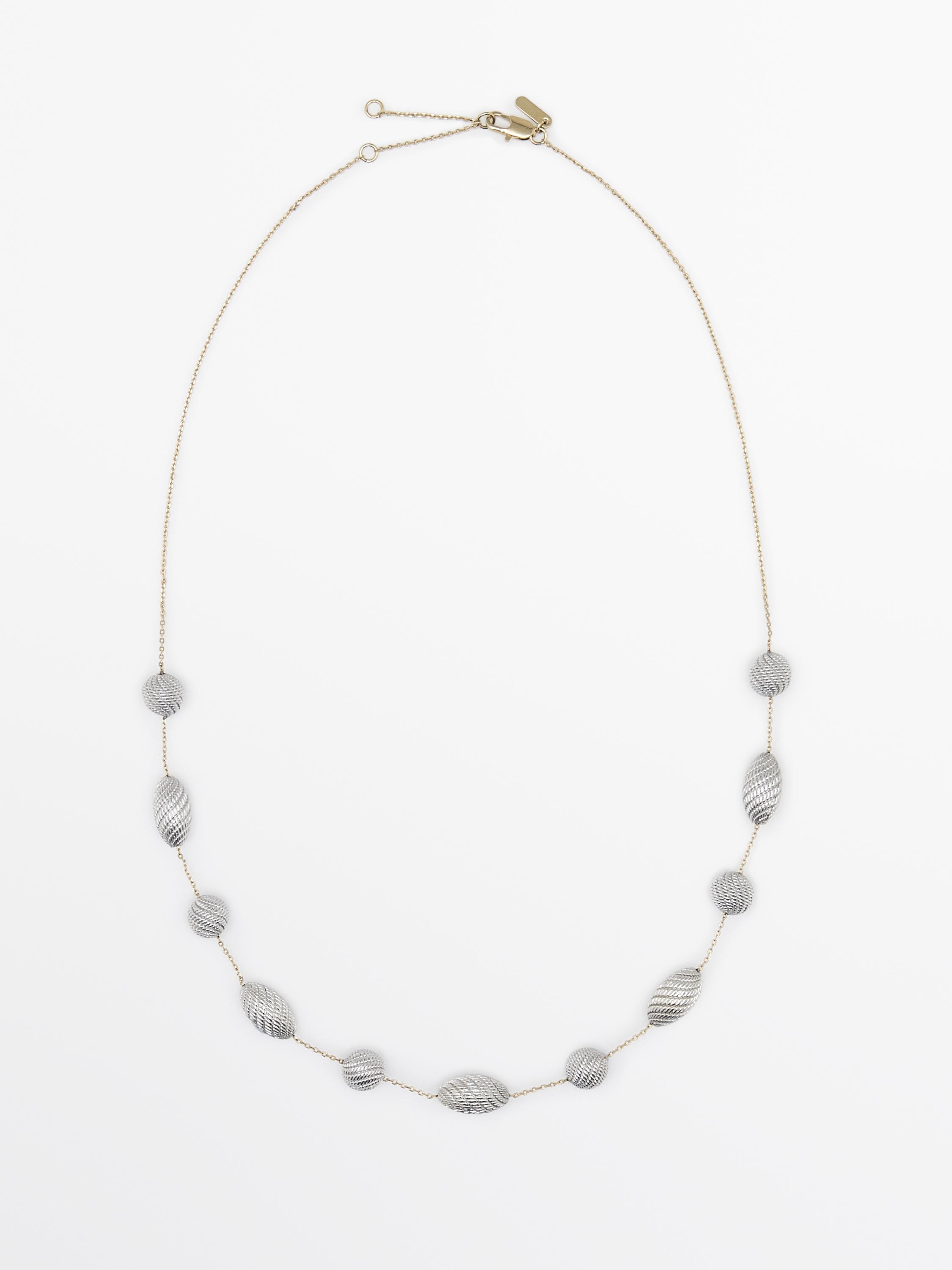 Halskette ovale Elemente Textur