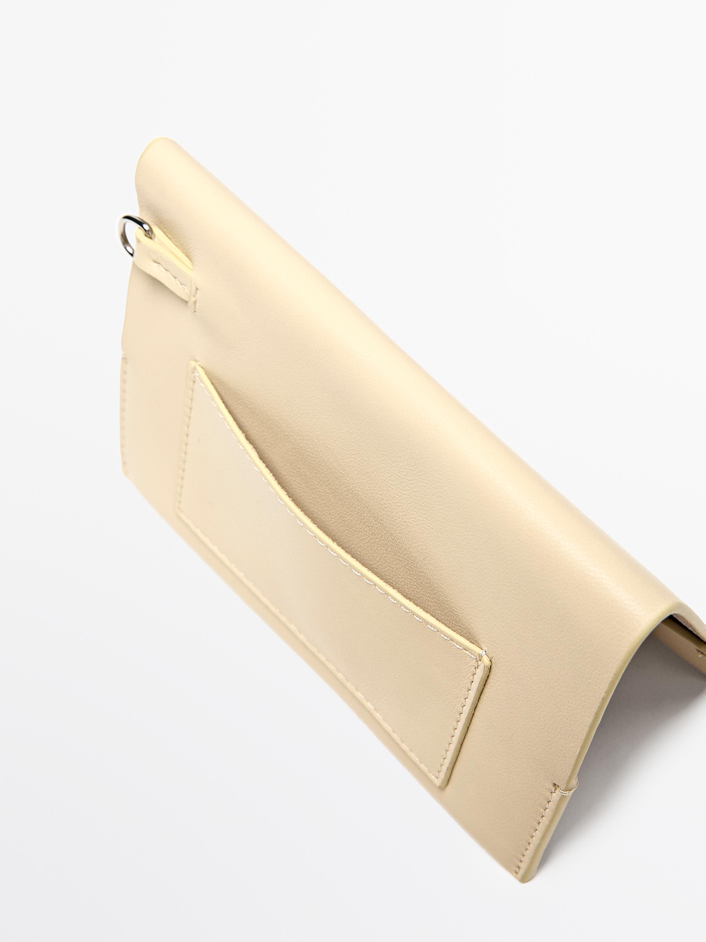 Nappa leather passport holder — Vanilla