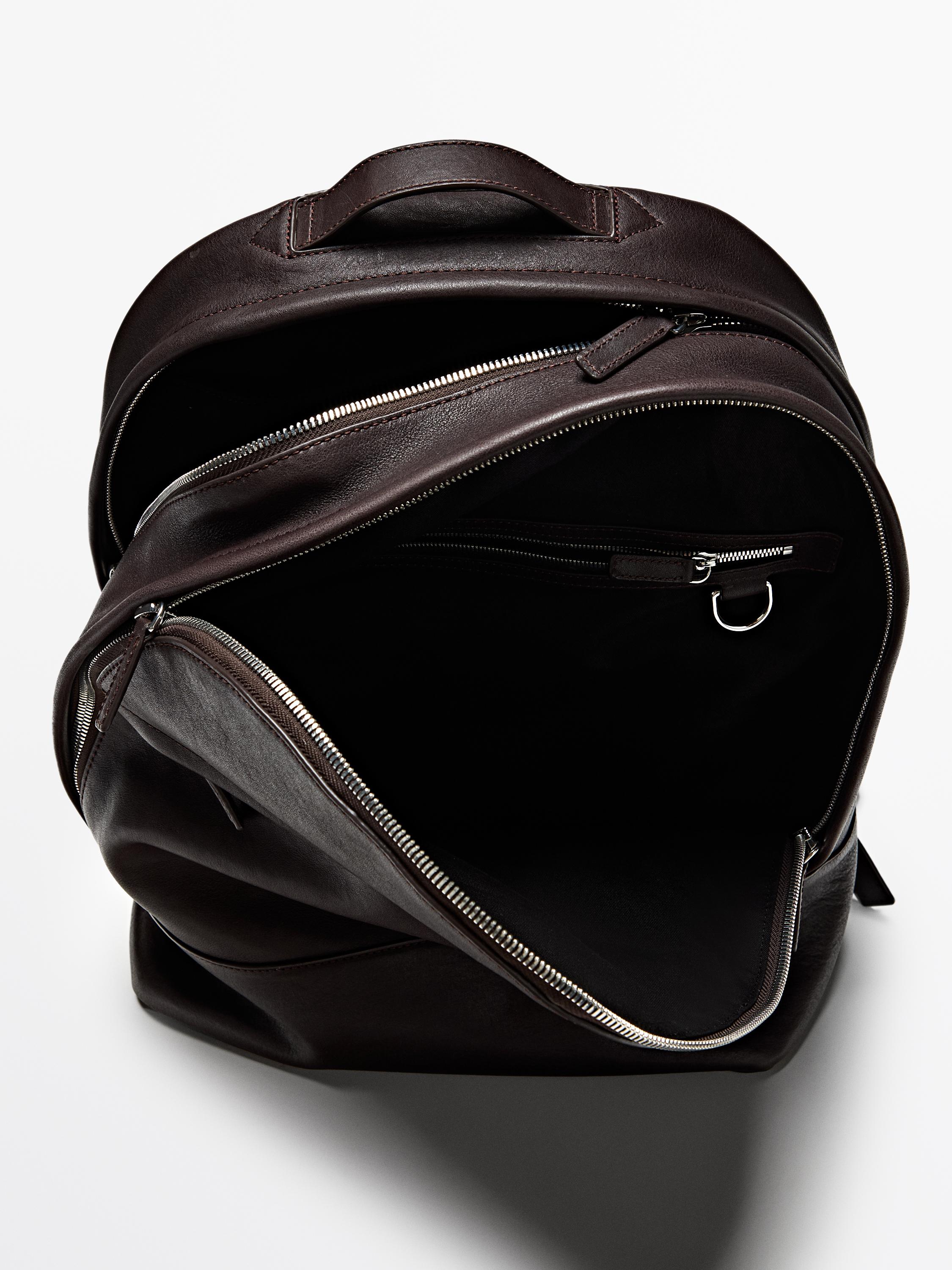 Sac à dos en cuir nappa