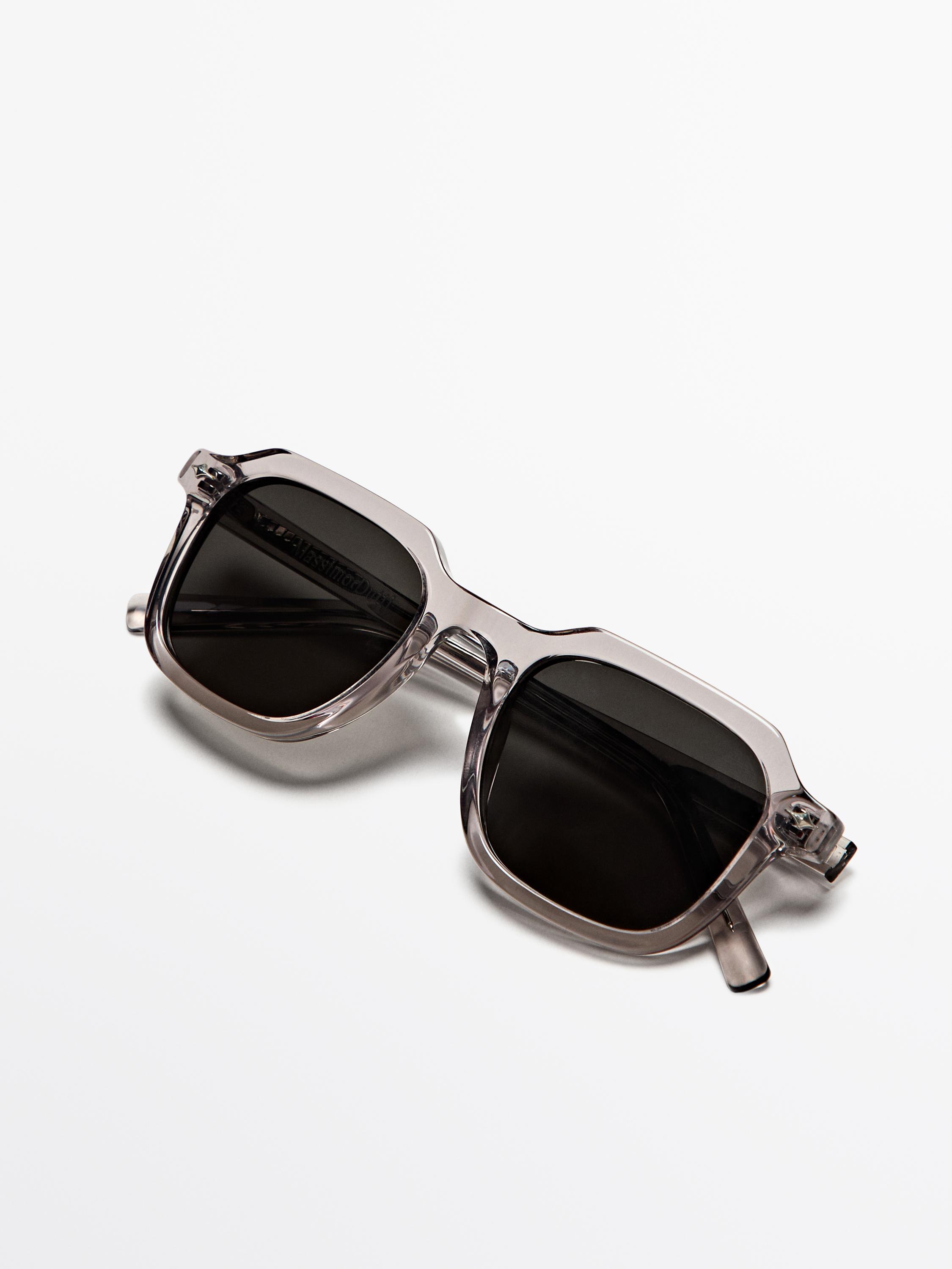 Square sunglasses — GREY MARL