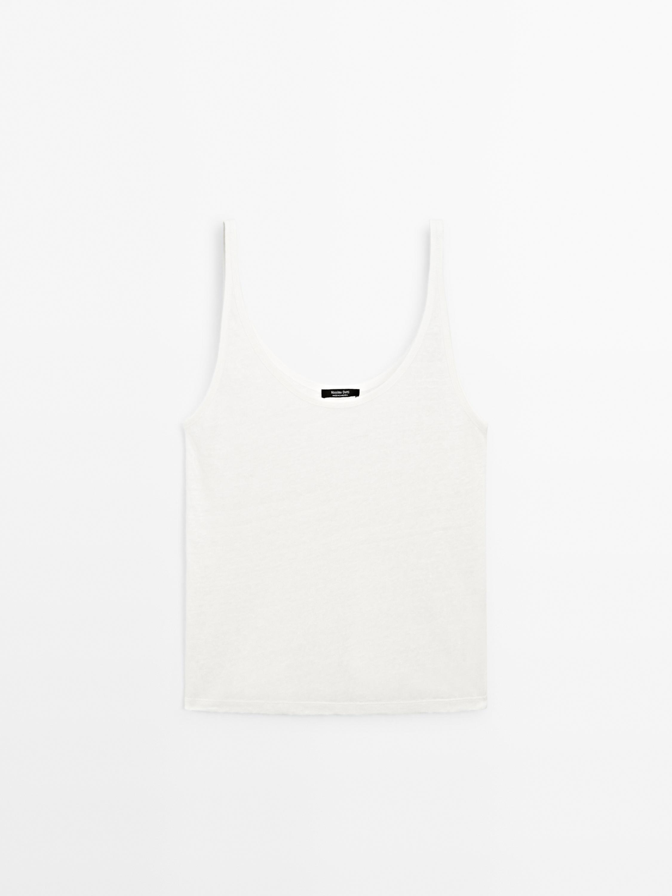 100% linen tank top