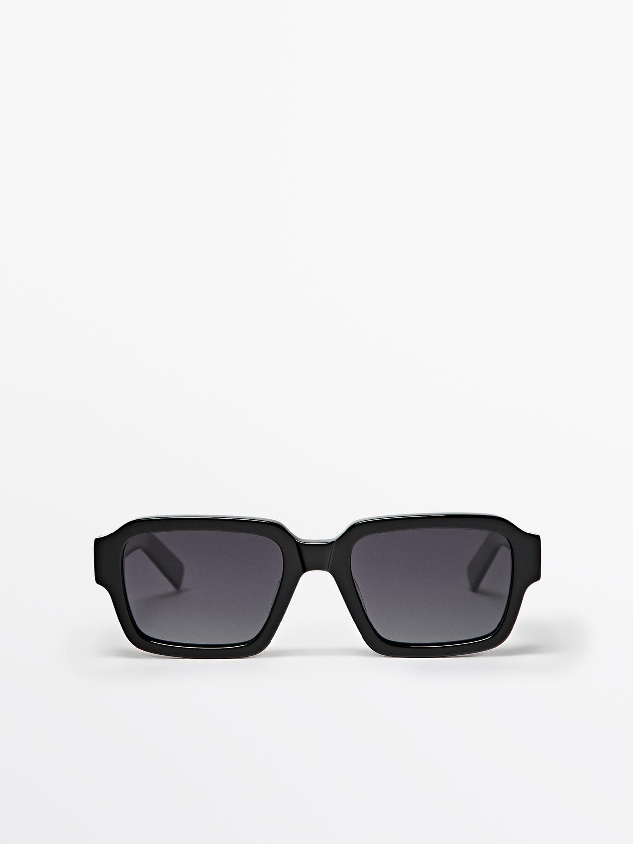 Occhiali Da Sole Rettangolari - Verde - 01 - Massimo Dutti - Maschile