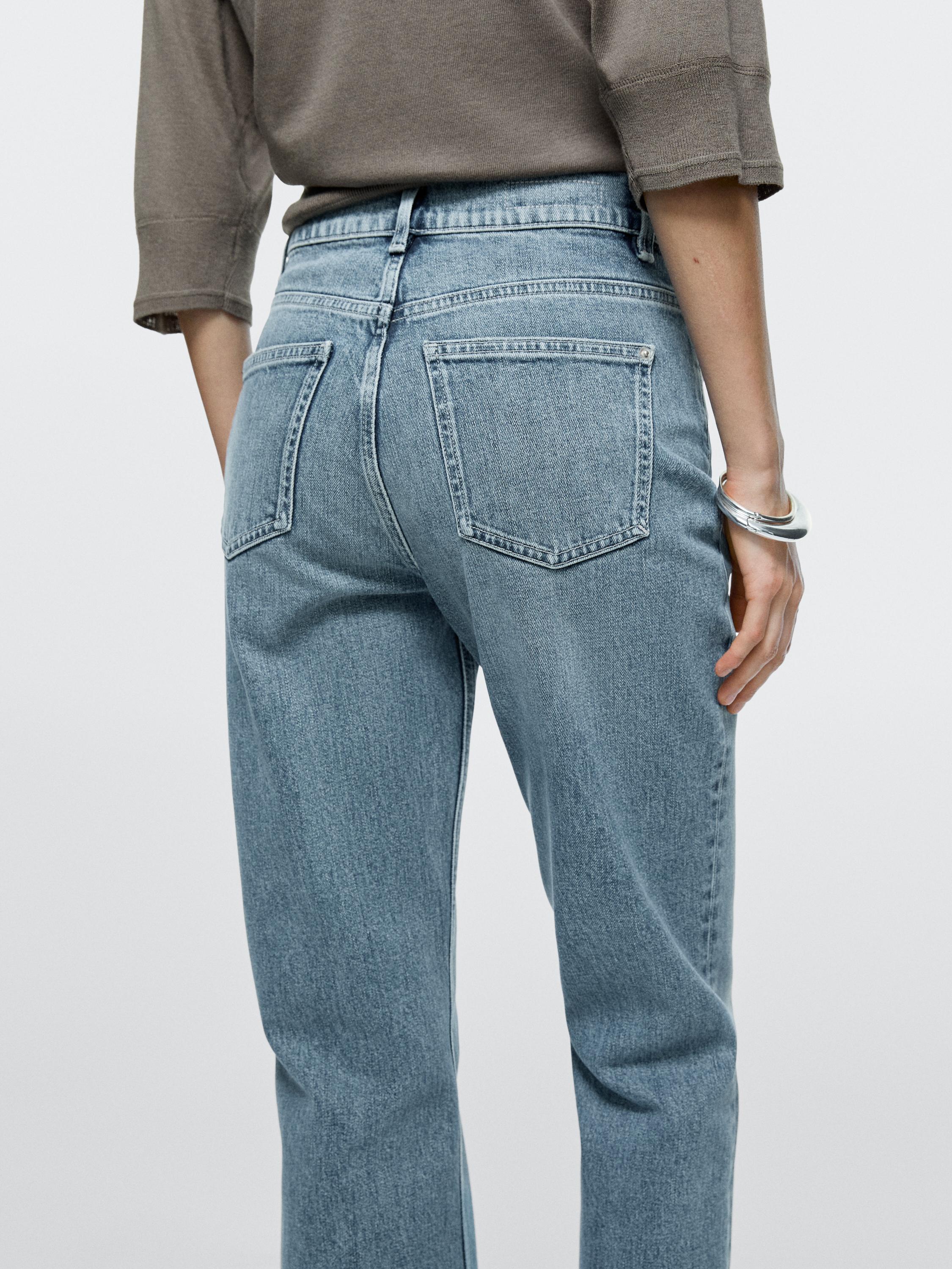 High-waist boot-cut jeans — Light Blue